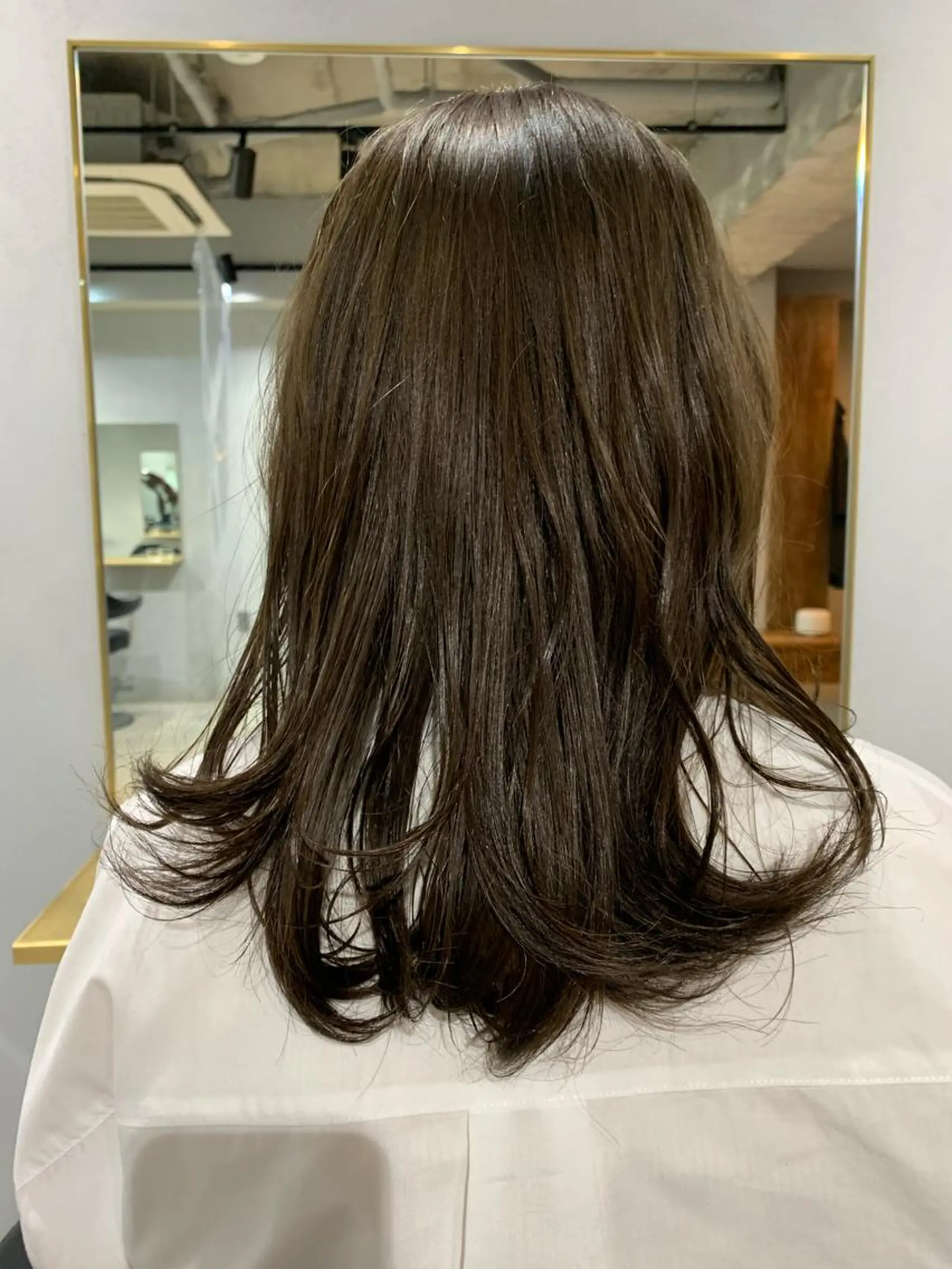 カラー ボブパーマコテ巻き風 パーマNo1深江秀平のヘアスタイル
