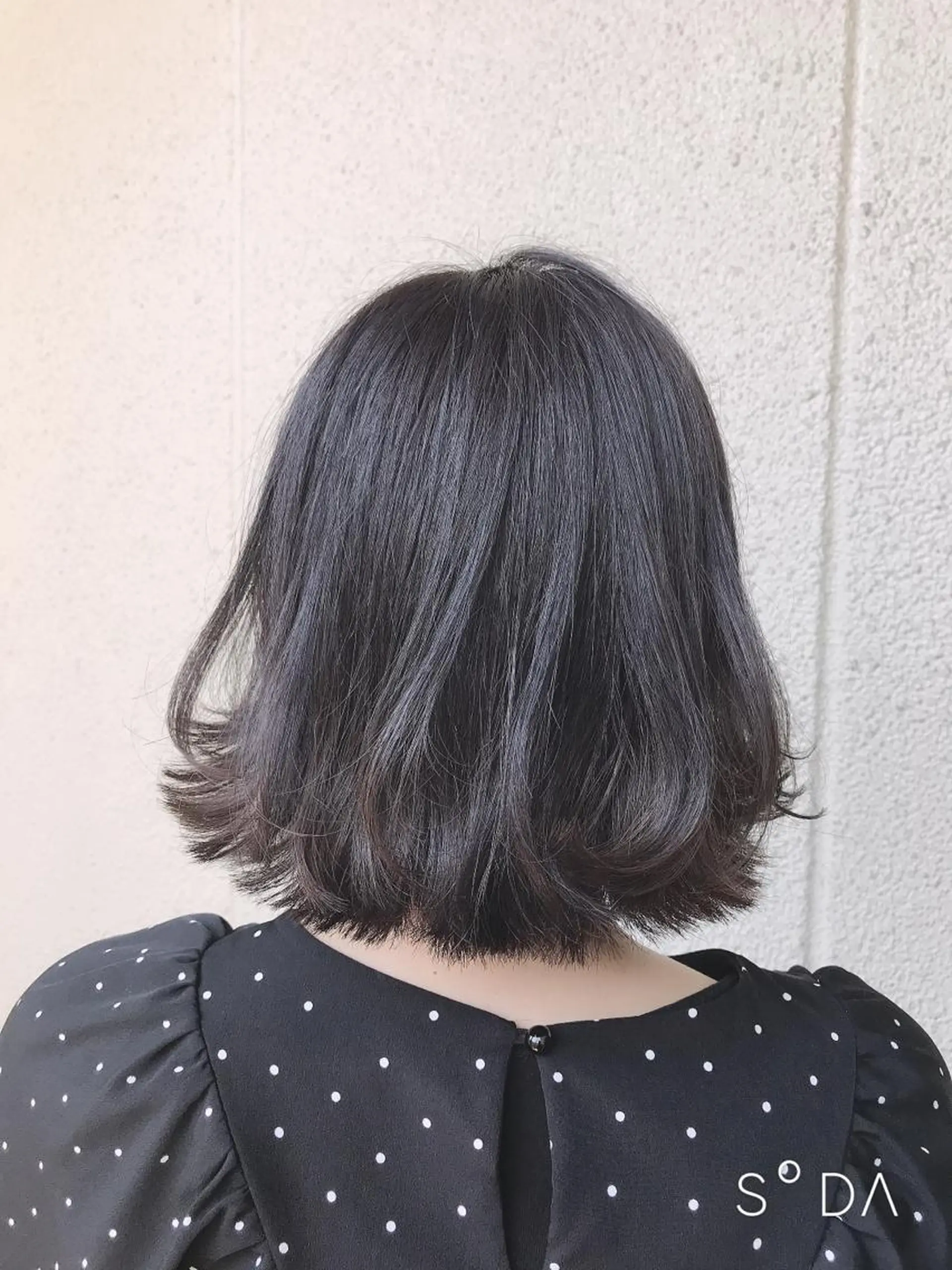 ミディアム カラー ブルーカラー ブルージュ ere hair salonのヘアスタイル