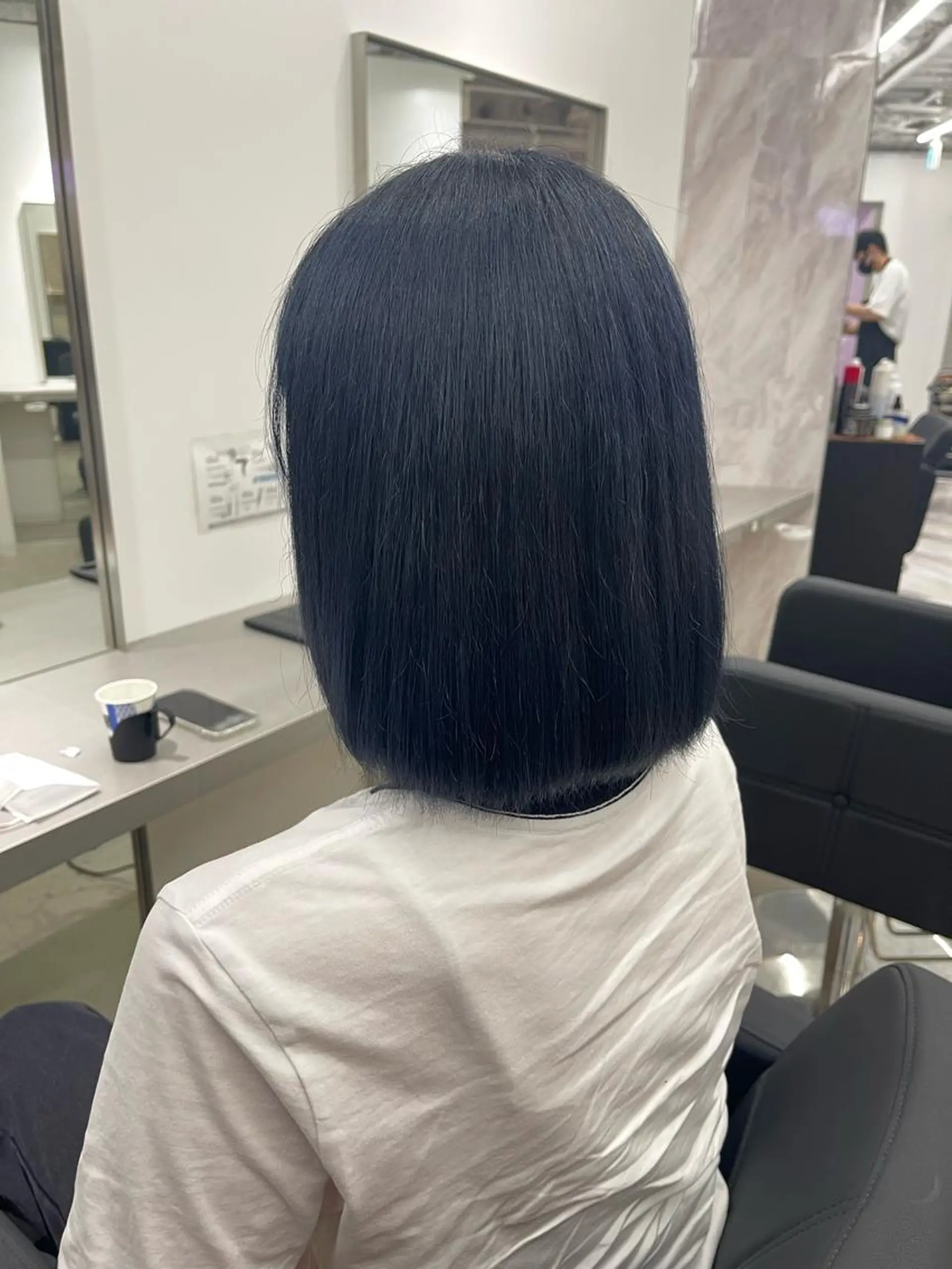 ミディアム カラー 店長　MANAMI ／ブリーチ／骨格ボブのヘアスタイル