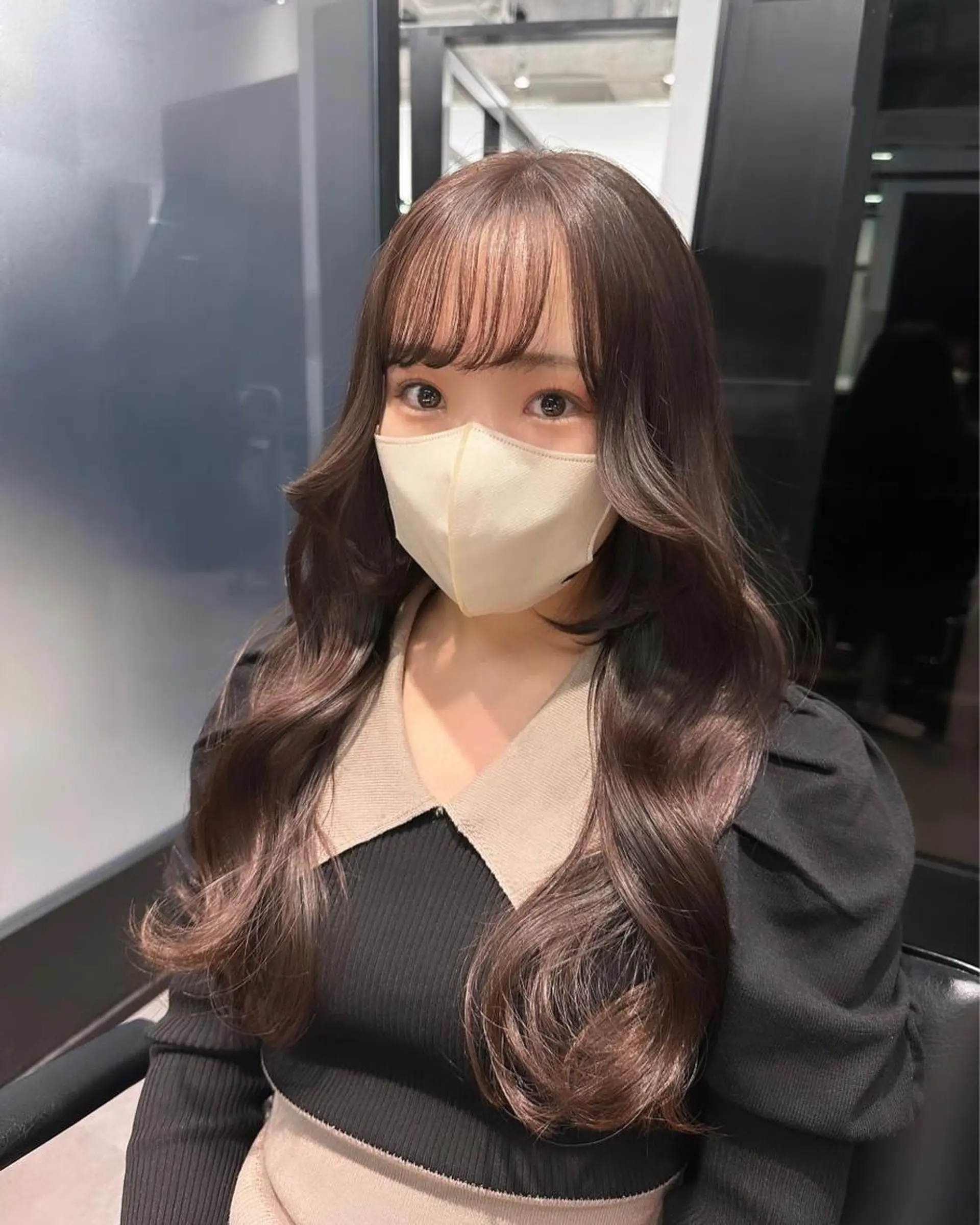 ミディアム カラー 韓国ヘア 店長NEGIのヘアスタイル