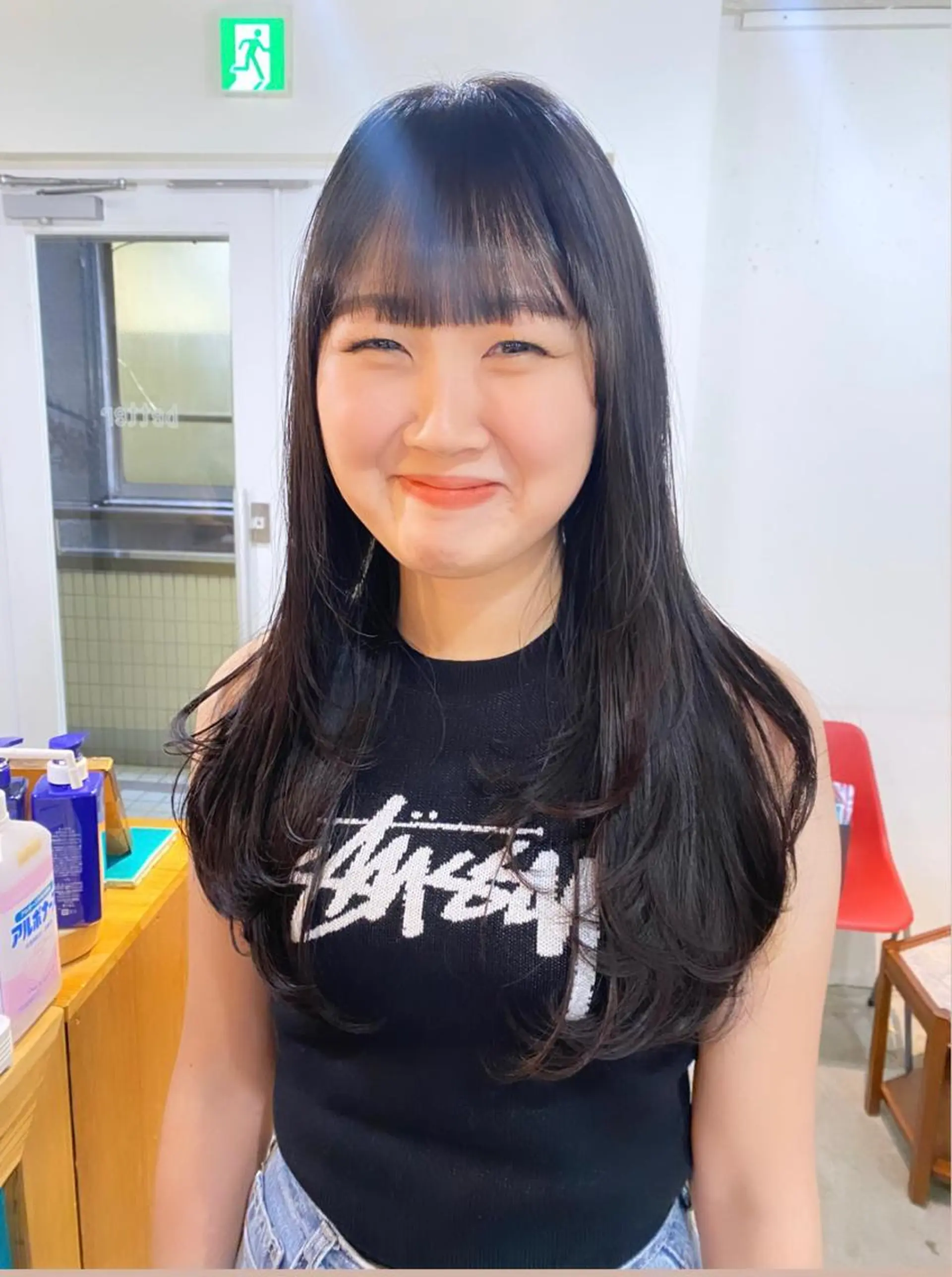 ロング カラー カット ヘアカラー 竹内 柚子のヘアスタイル