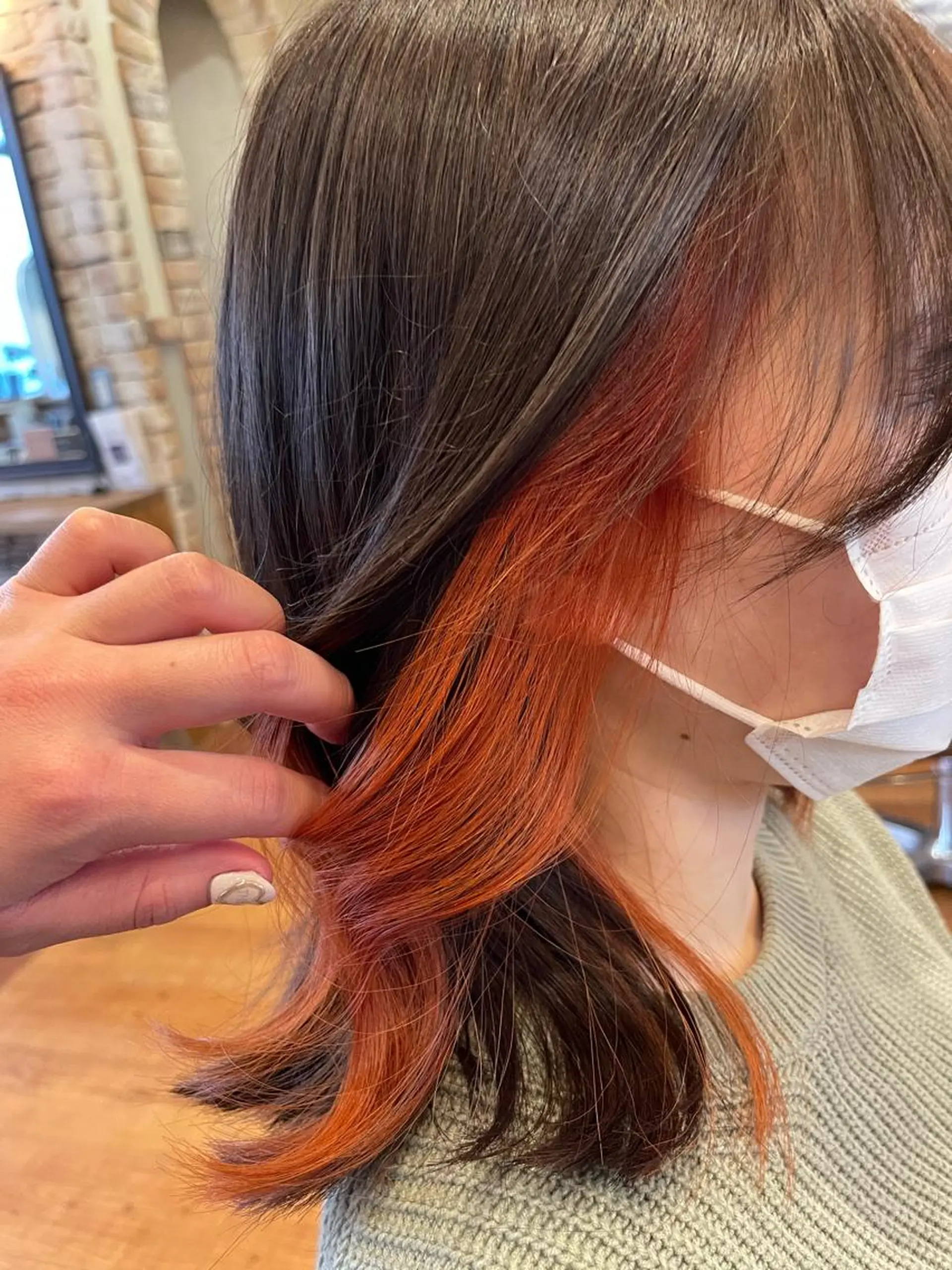 セミロング カラー ヘアアレンジ 🇰🇷 韓国ヘア/ sumire 🫧のヘアスタイル