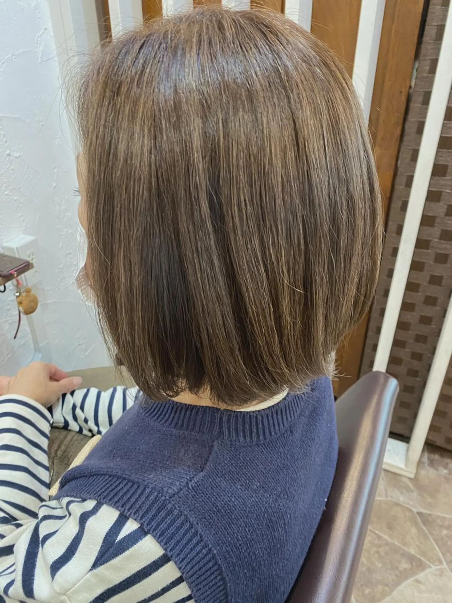 ショート ハイライト ヘアカラー トリートメント LeSoleil 大江珠実のヘアスタイル