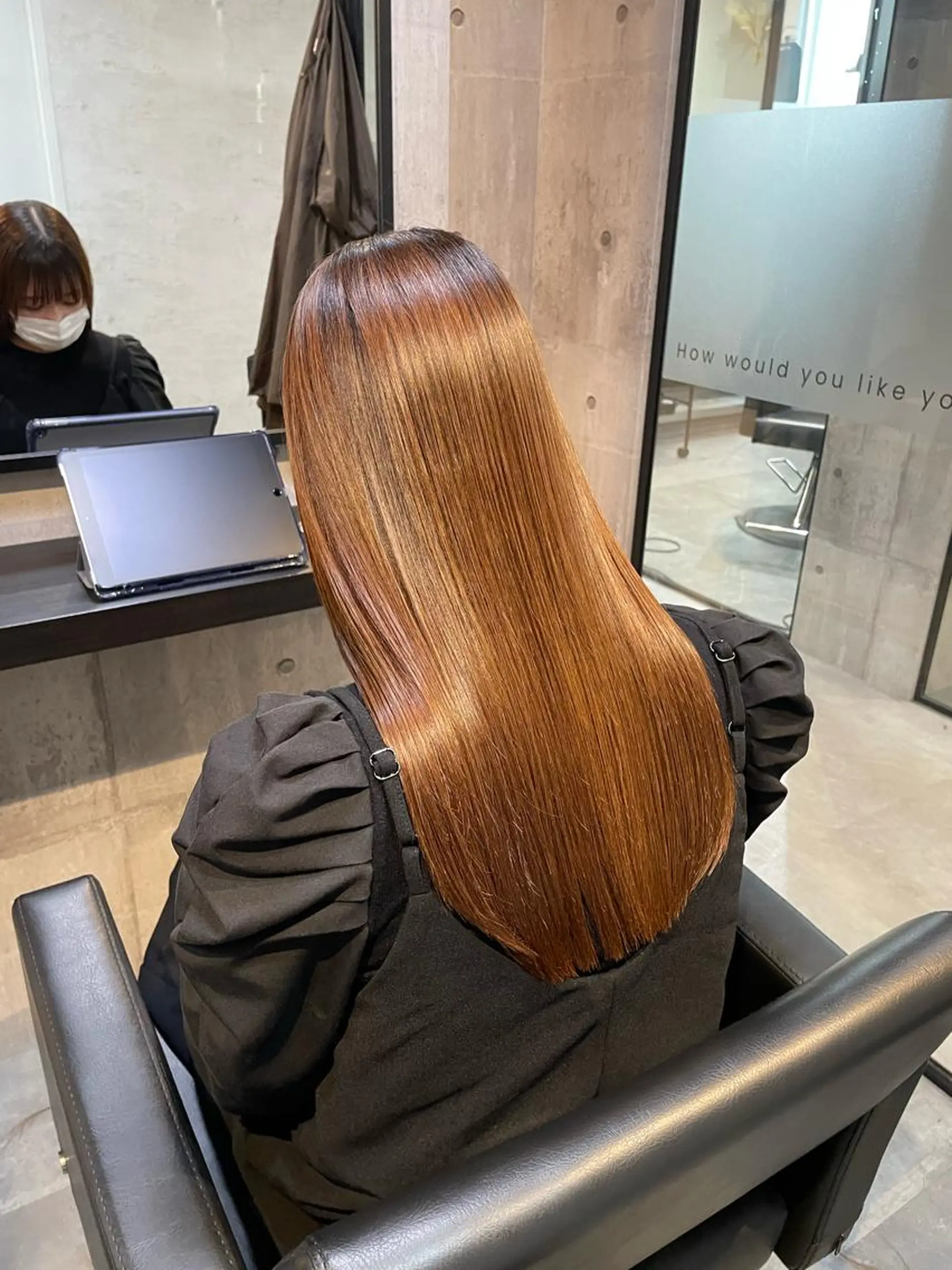 ロング カラー カット ヘアカラー トリートメント 👑髪質改善カラー 中垣斗希のヘアスタイル