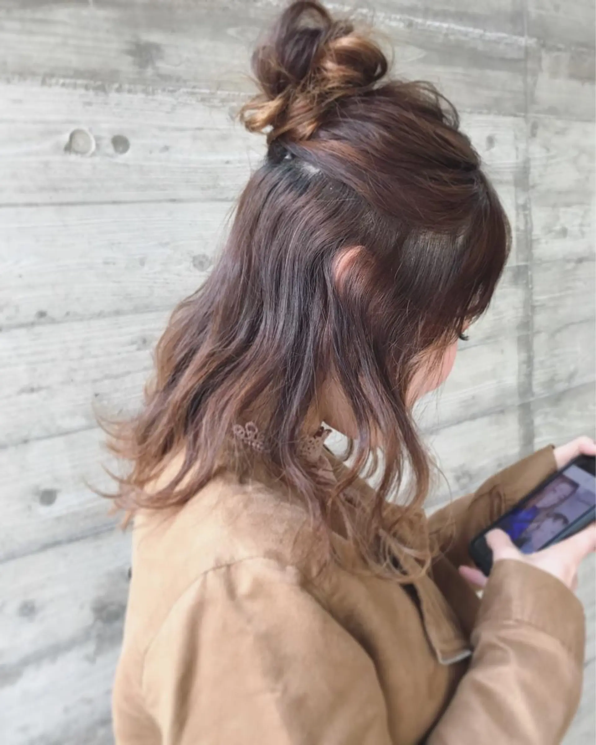 ヘアアレンジ クニモトハルナ ボブ/柔らかカラーのヘアスタイル