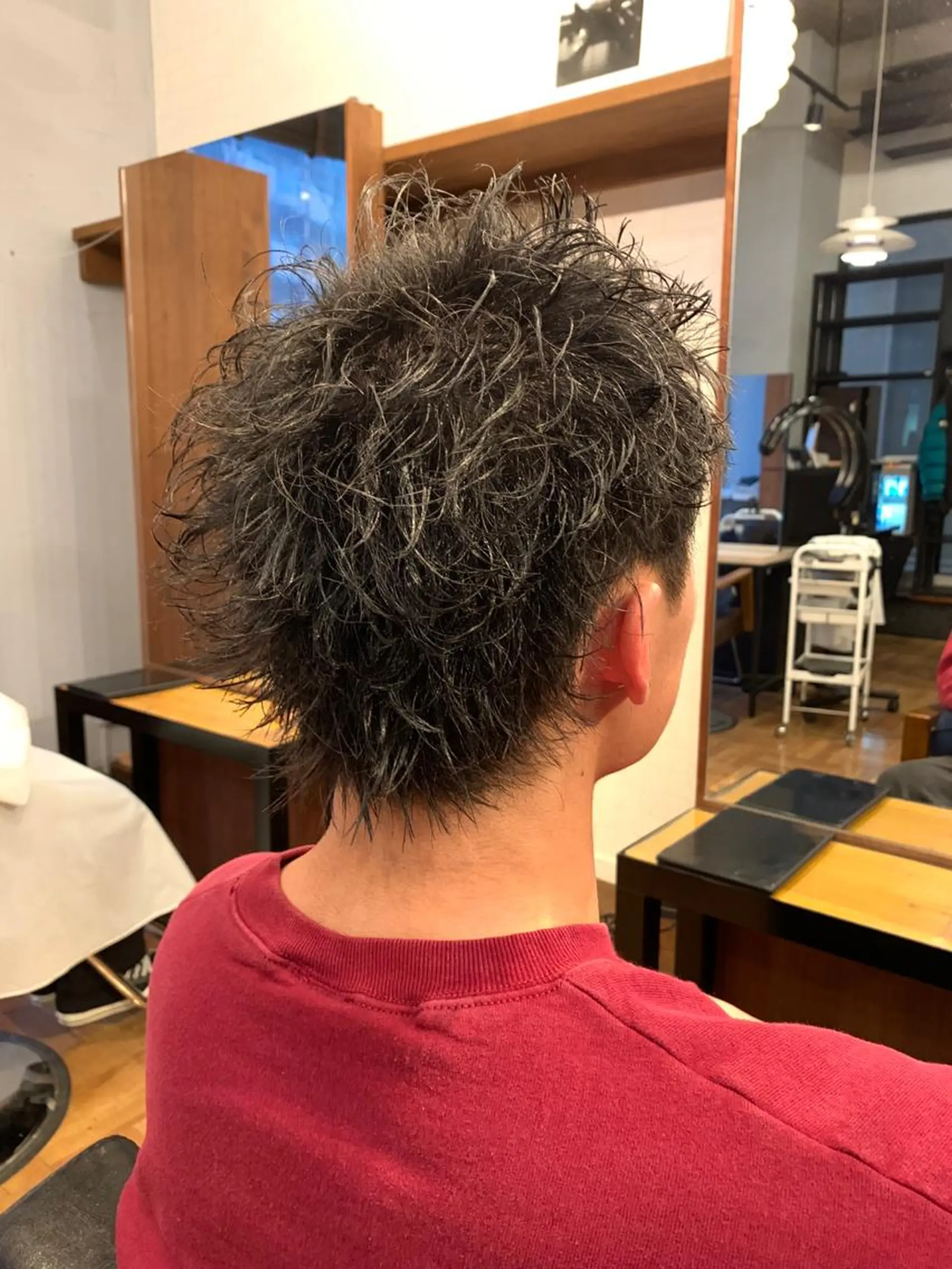ショート カラー パーマ ヘアアレンジ メンズ キッズ メンズブリーチ ビジネス センターパート フェードカット メンズハイライト カット パーマ ブリーチカラー🔥 パーマ【佐々木凌平】のヘアスタイル