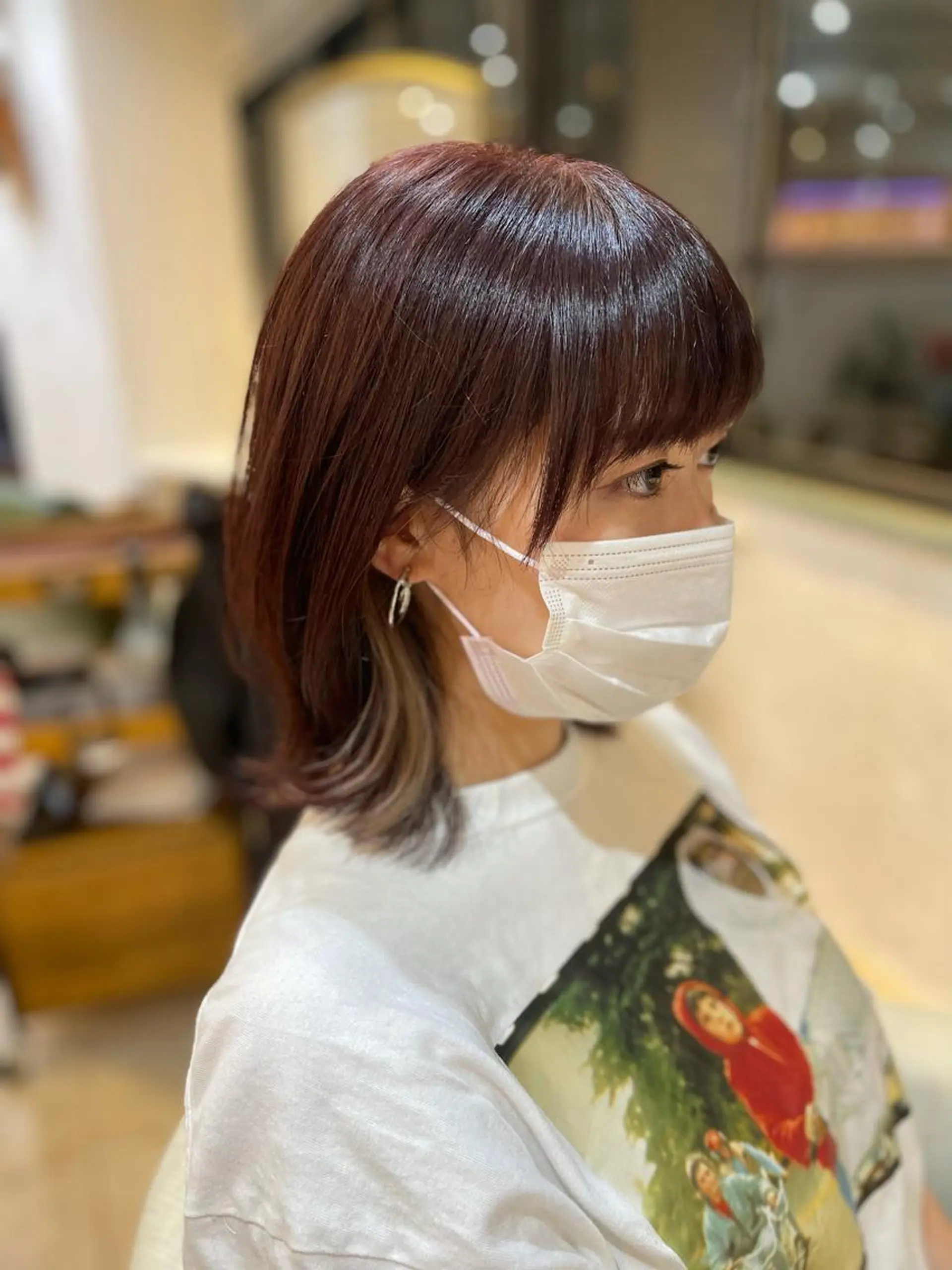 ミディアム カラー イヤリングカラー ヘアカラー 🌱工藤たいかい Lost  Cityのヘアスタイル