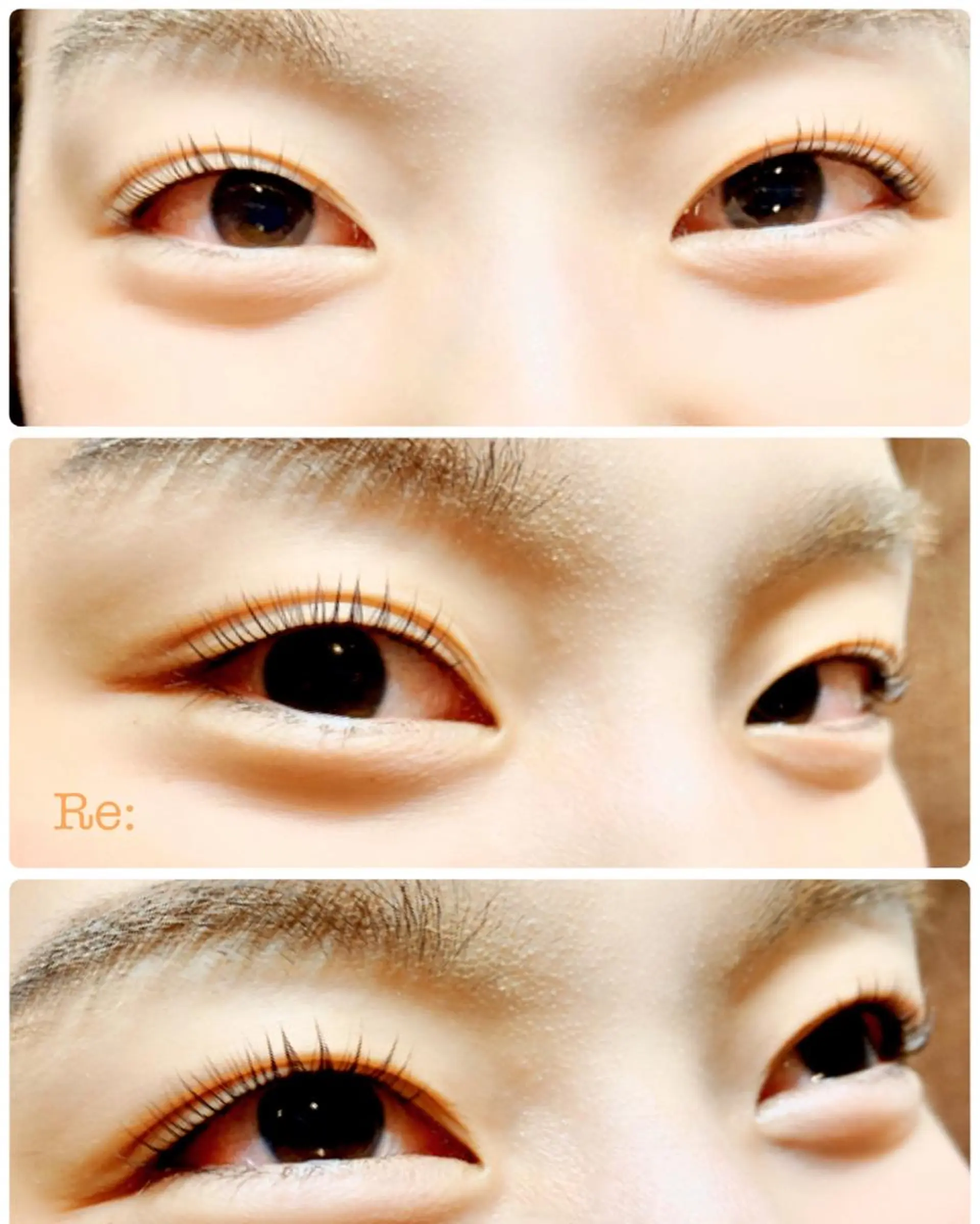 マツエク・マツパ パリジェンヌラッシュリフト 一重×まつ毛パーマ Lash Re：のマツエク・マツパデザイン