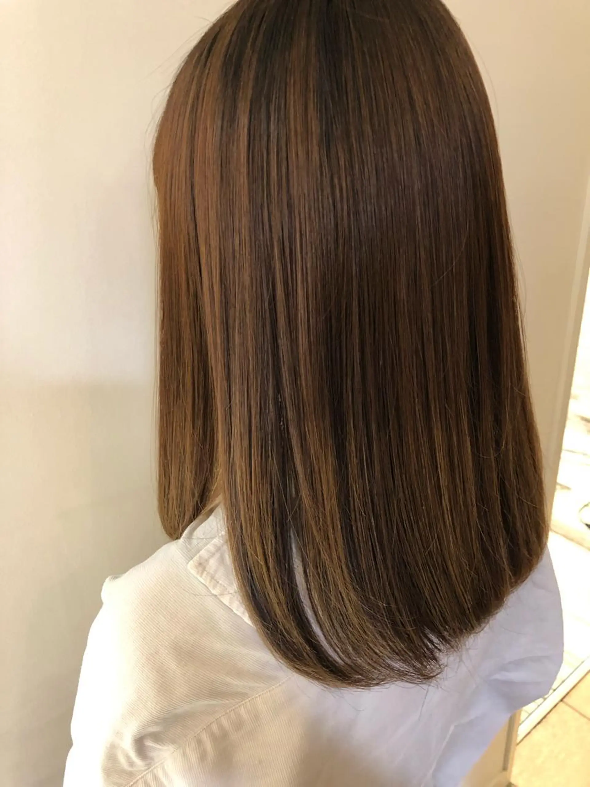 セミロング カラー 韓国hair ·͜· watanabeのヘアスタイル