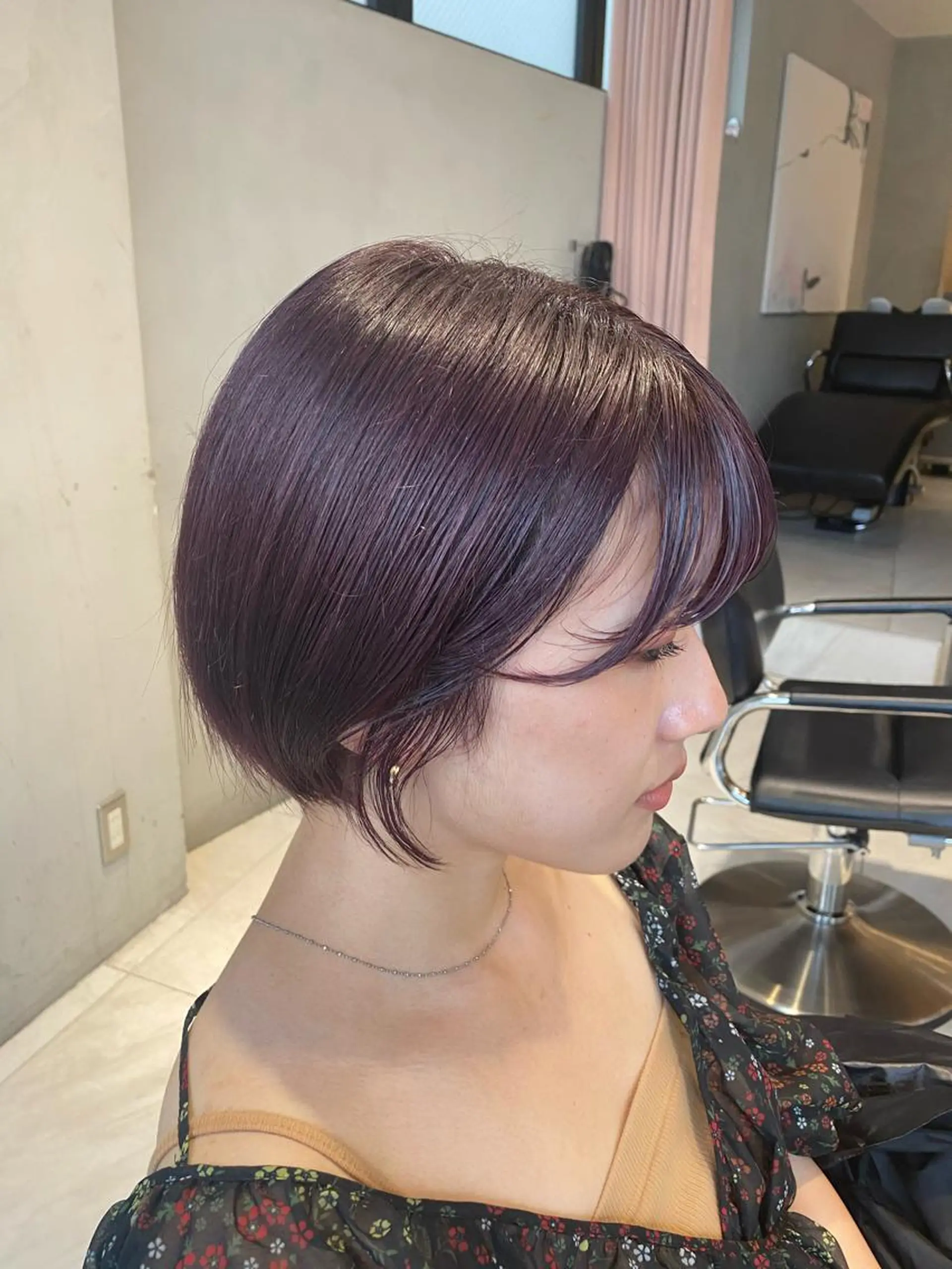 ショート カラー 艶髪/ダークトーン 🩶丸山日向のヘアスタイル