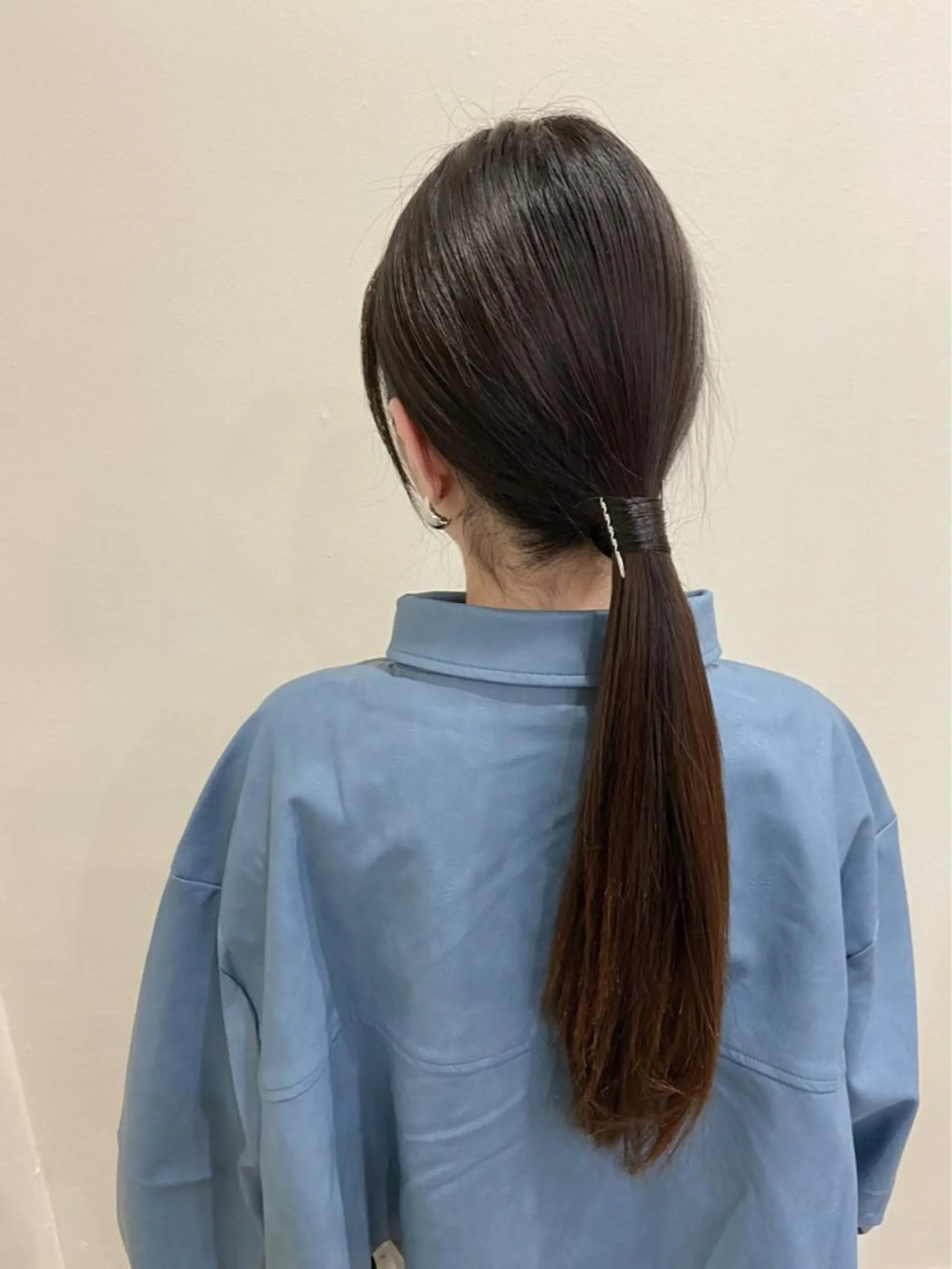 ロング ヘアアレンジ ポニーテール ヘアセット ワタナベ リリコのヘアスタイル