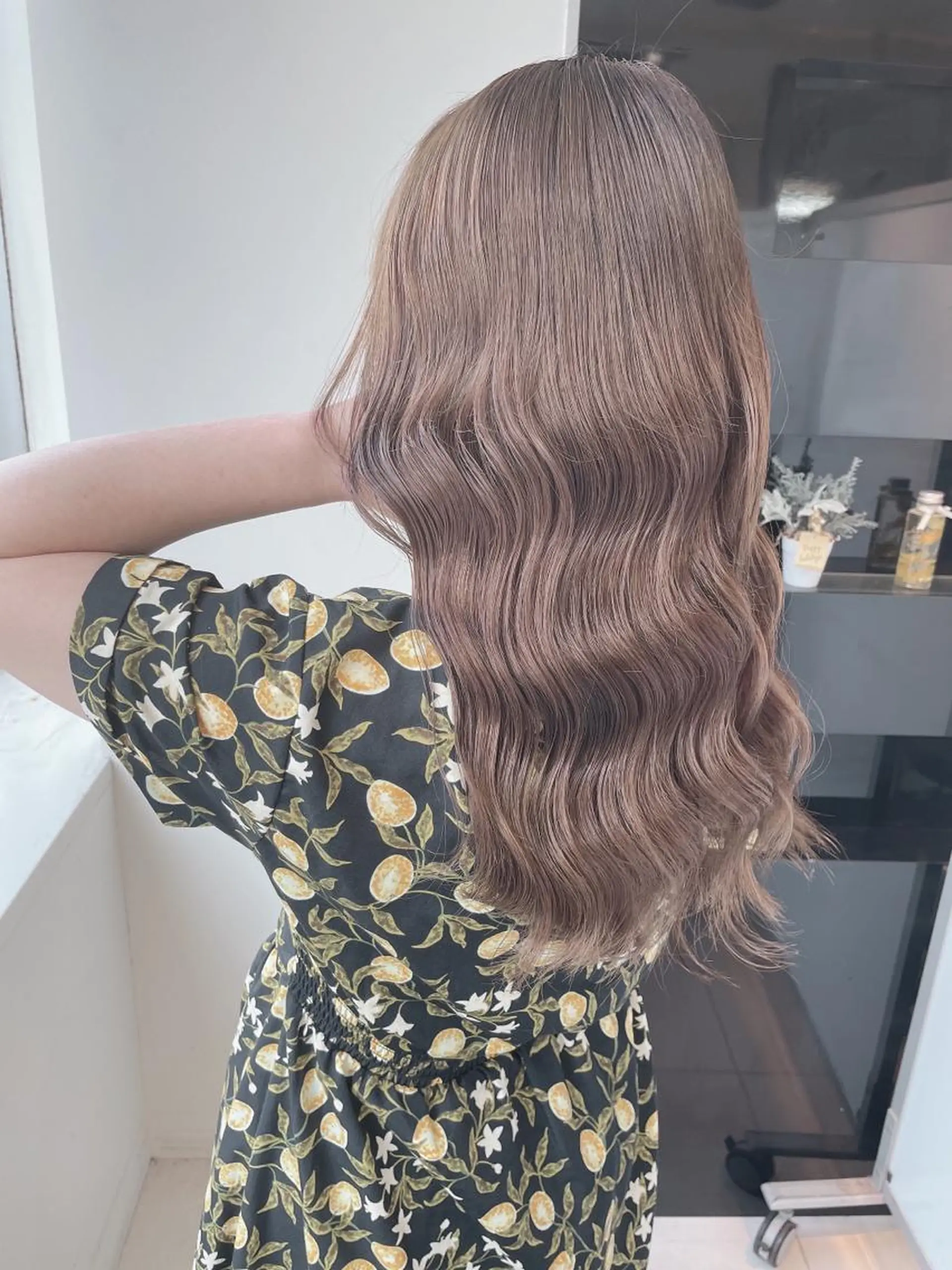 セミロング カラー ヘアカラー トリートメント ヘアセット 髪質改善カラー🦋 田村のヘアスタイル