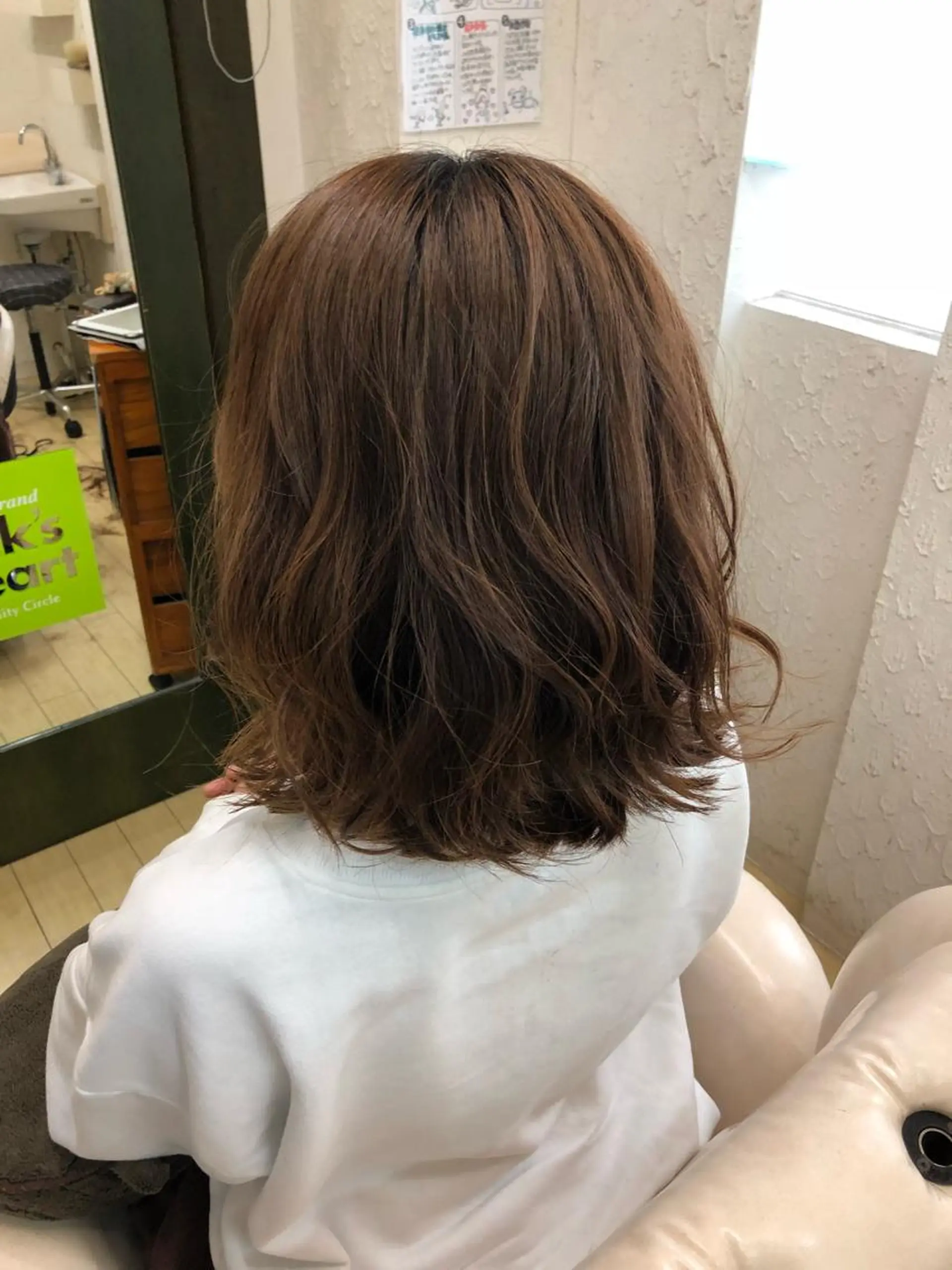 ミディアム カラー 藤本 あすかのヘアスタイル