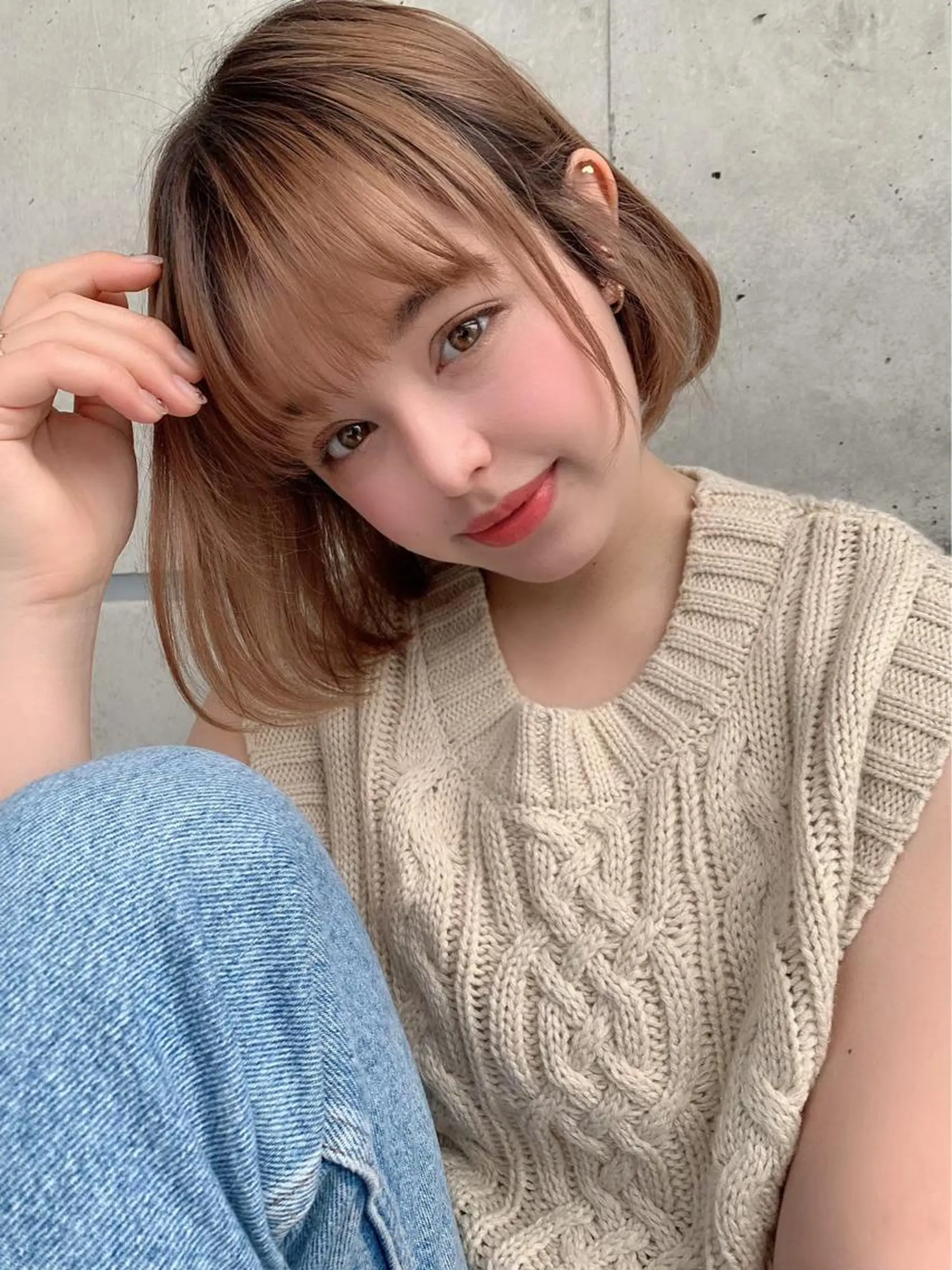 ミディアム カラー パーマ ヘアアレンジ メンズ 🎀愛されモテヘア♡ 梅澤夏基🎀のヘアスタイル