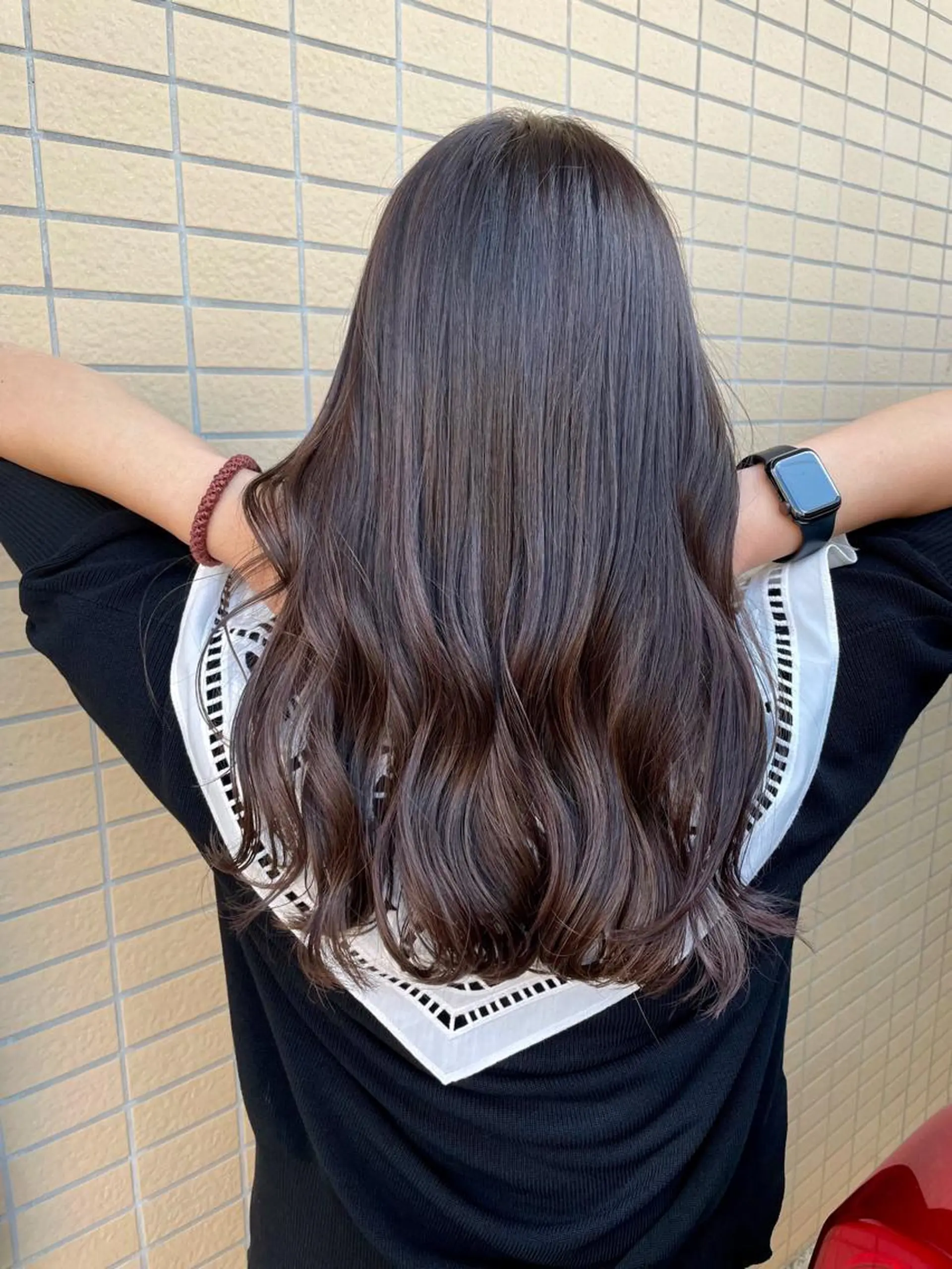 ミディアム エクステ ヘアセット 坂野 結子のヘアスタイル