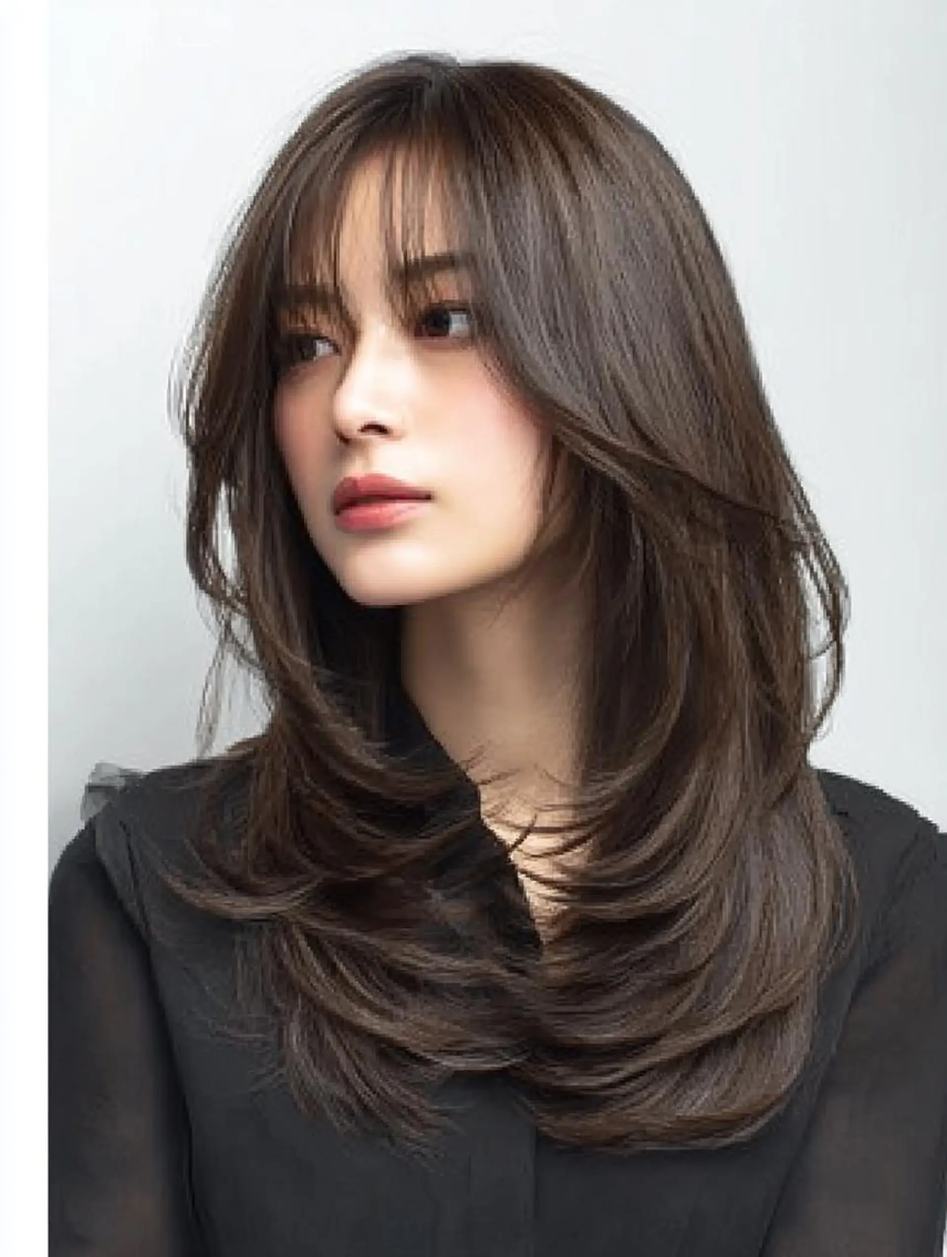 セミロング ハッシュカット 髪質改善 レイヤーカット 縮毛矯正 トリートメント カット ヘアカラー トリートメント 生艶髪＆レイヤー🔔 渋谷お薦めNo.1✨のヘアスタイル