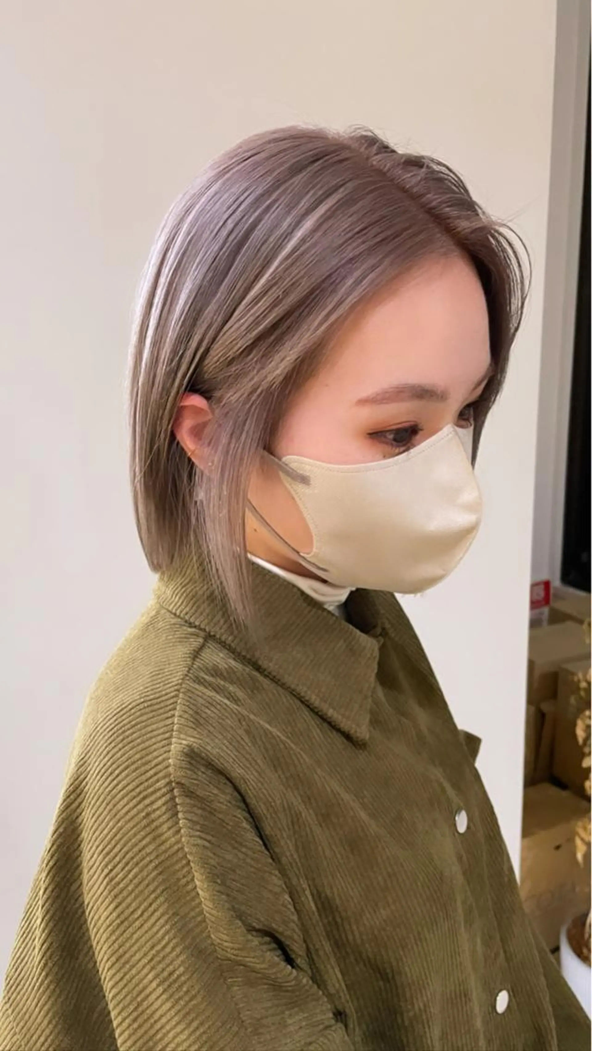 ショート ヘアカラー 心斎橋/海外レイヤー 募集中三好玲奈のヘアスタイル