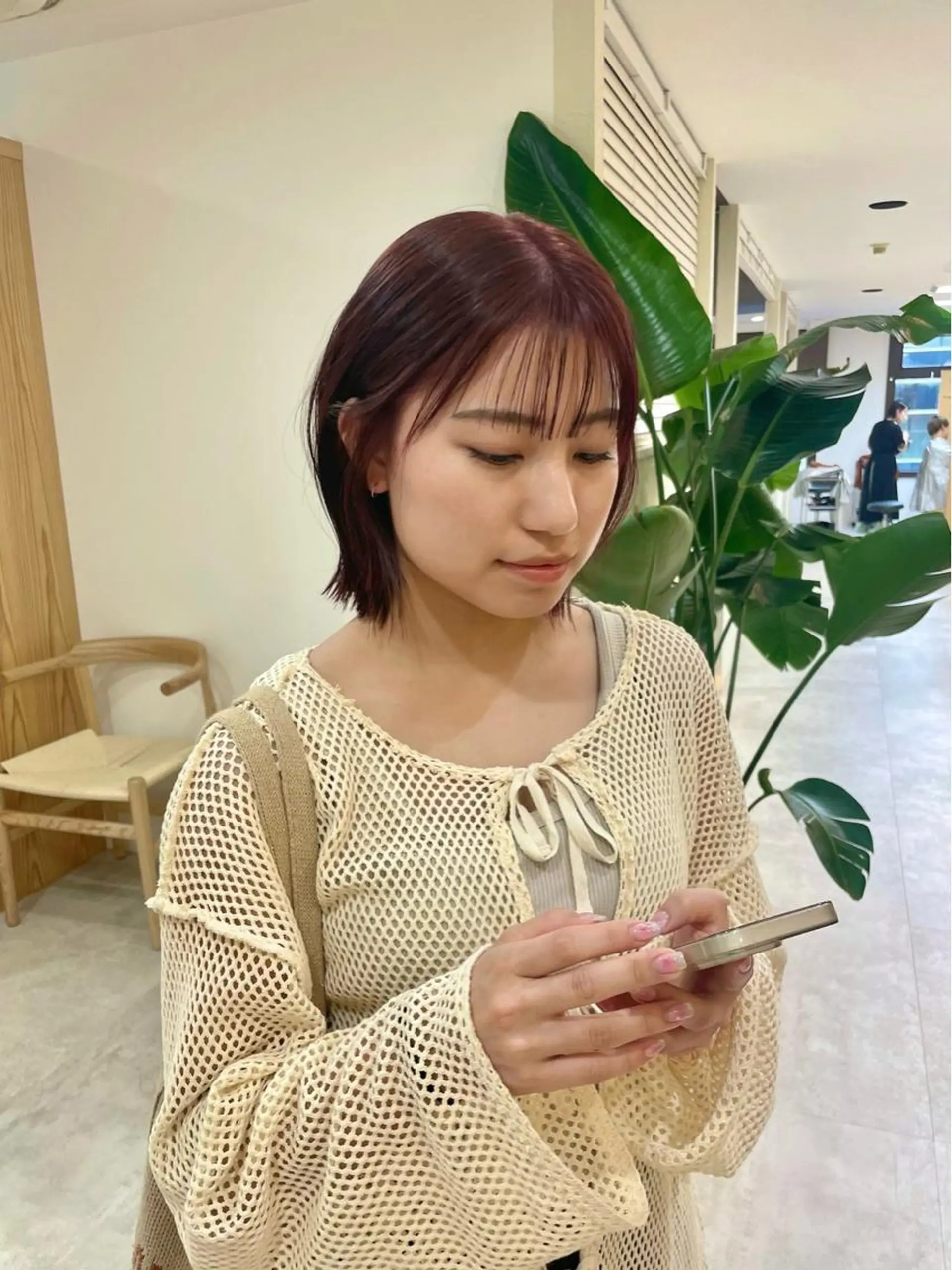 ミディアム カット ヘアカラー トリートメント 東京の技術を 京都で✂︎🕊️💖のヘアスタイル