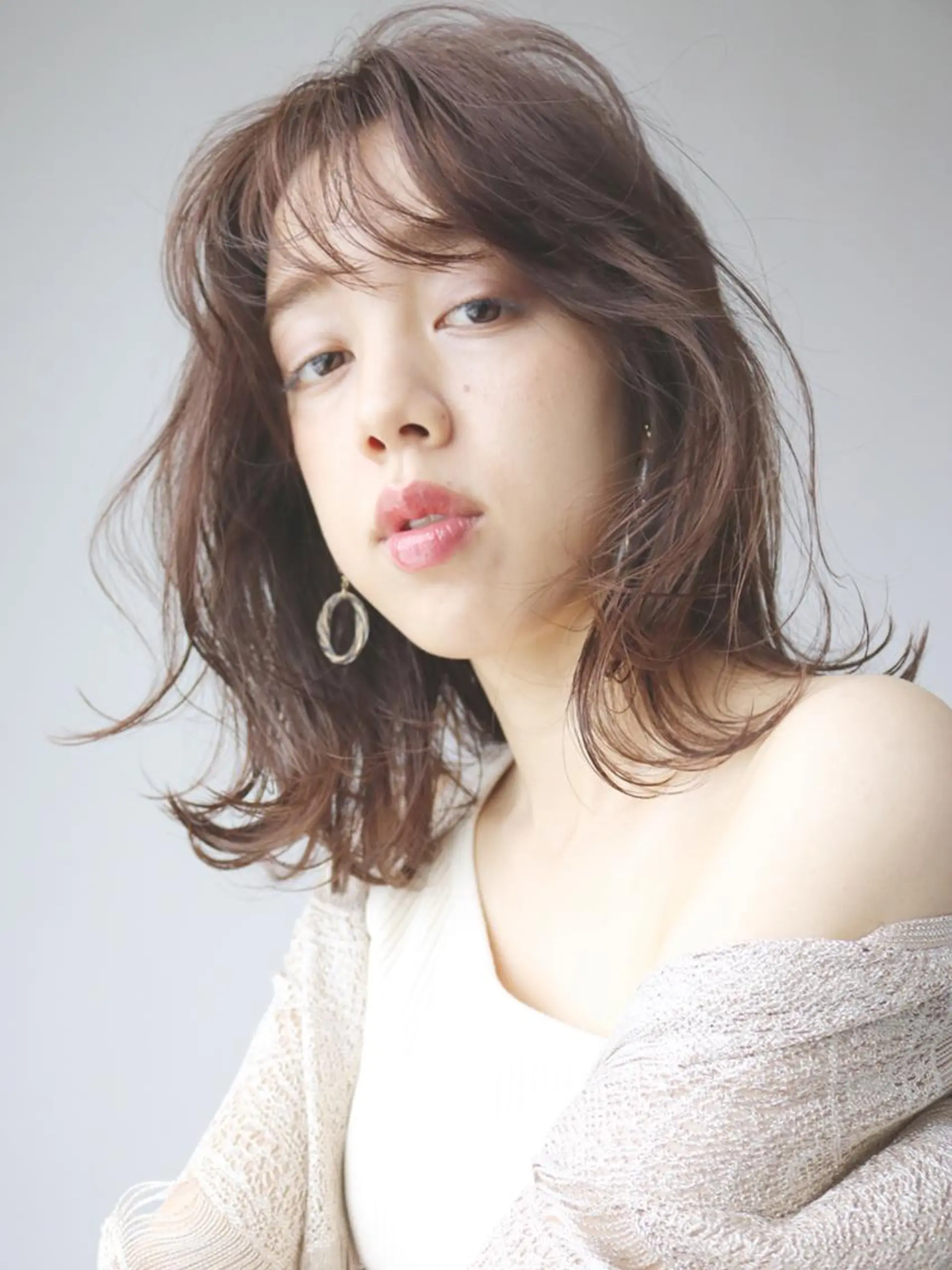 ミディアム カラー パーマ ヘアアレンジ ITbyALBUM 中野店のヘアスタイル