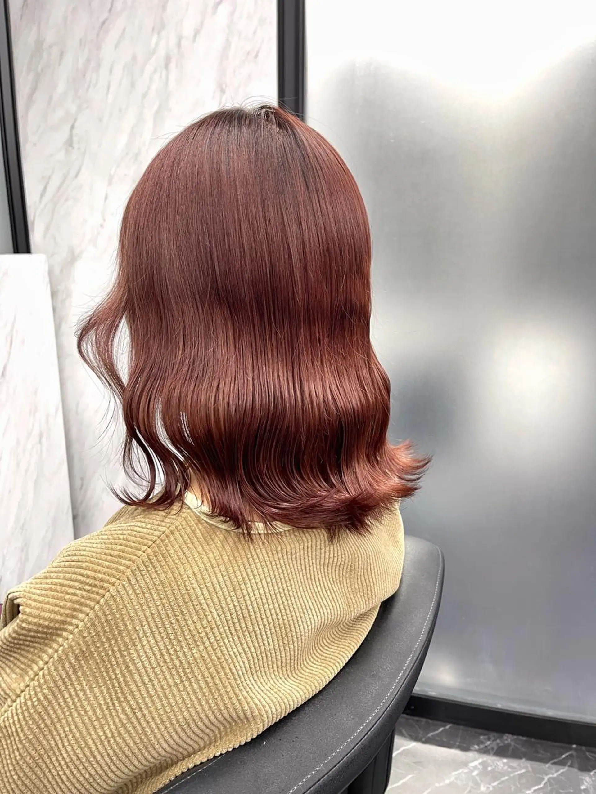 ミディアム カラー ヘアカラー トリートメント 髪質改善/堀江 ケアカラーtoshiのヘアスタイル