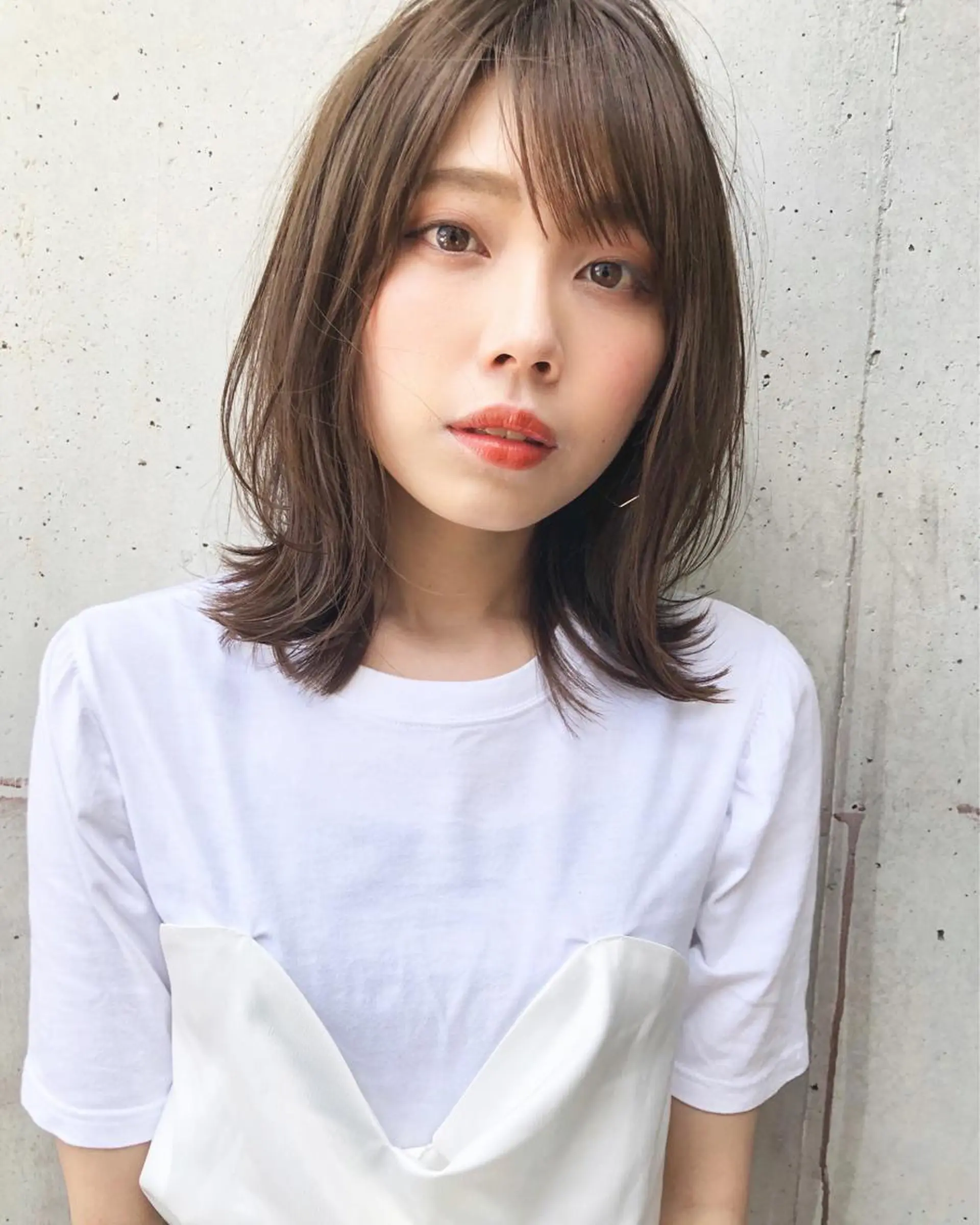 ミディアム カラー ボブ くびれヘア 外ハネヘア 似合わせレイヤー 🇰🇷荒木洋文のヘアスタイル