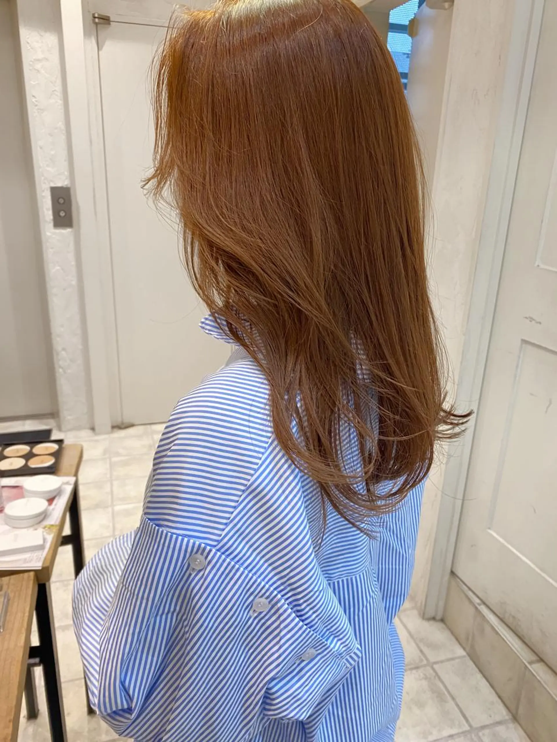 ロング カラー オレンジ 🌟アレンジが似合う カラー🌟Rumiのヘアスタイル