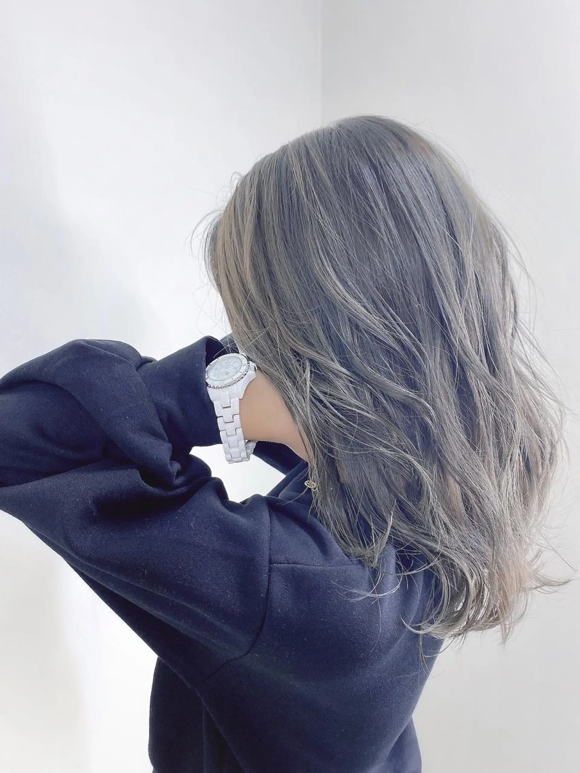 セミロング カラー アッシュ カット ヘアカラー AI 高田馬場店のヘアスタイル