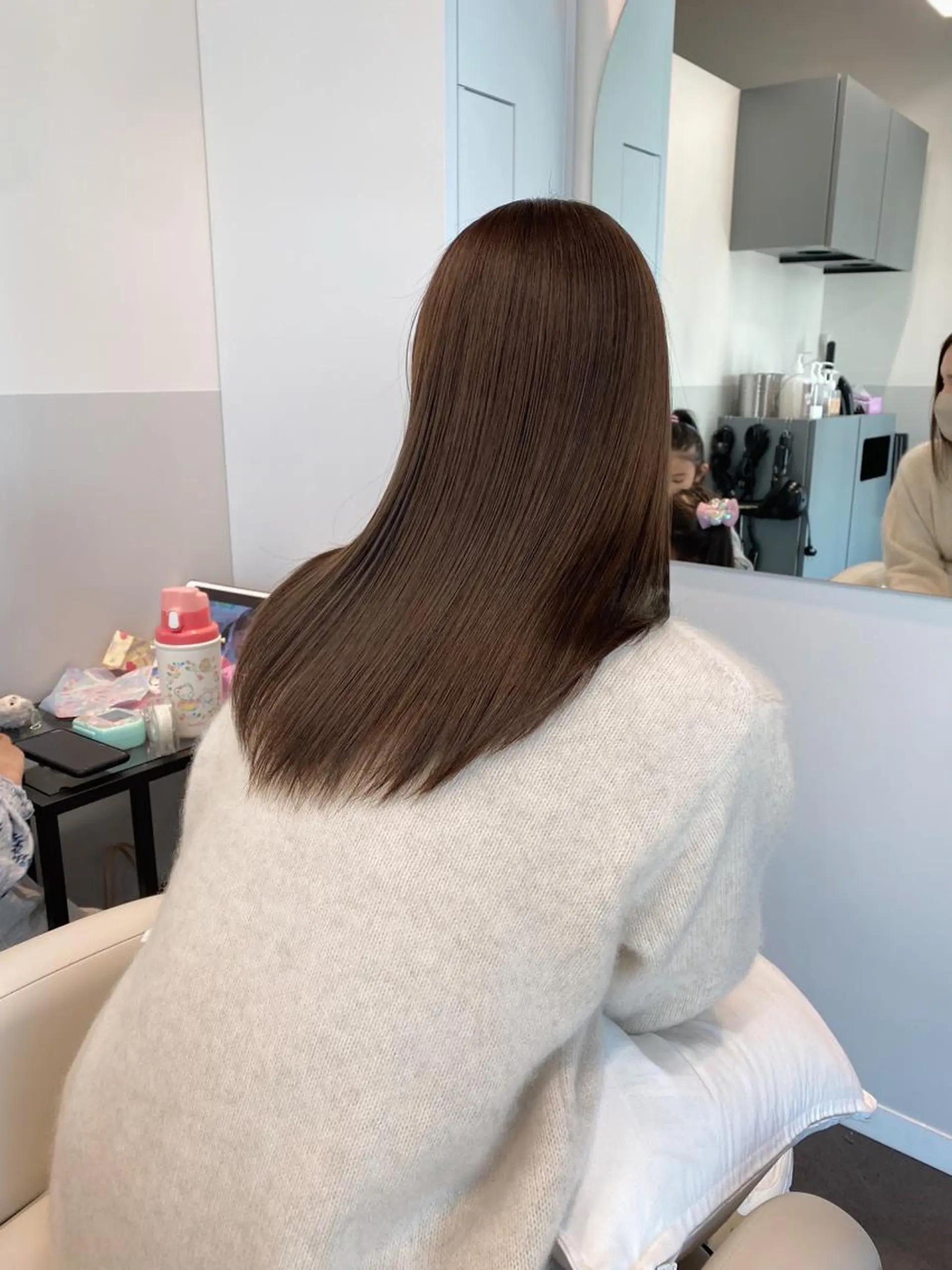 ロング カラー ヘアアレンジ ベージュカラー 髪質改善 トリートメント ブリーチなしカラー/ 髪質改善/寺門束のヘアスタイル
