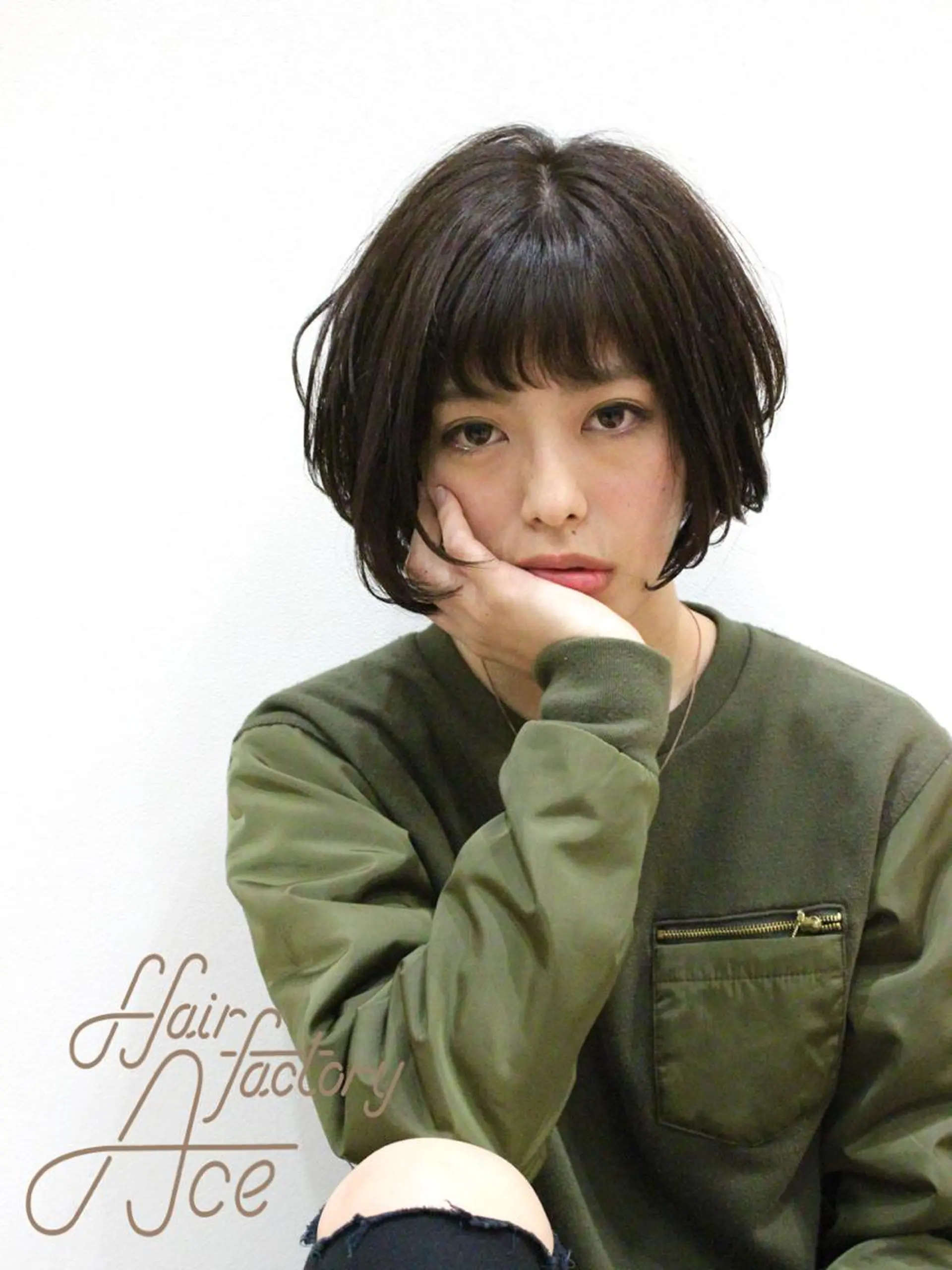 ショート 所渉/韓国レイヤー /ウルフカットのヘアスタイル