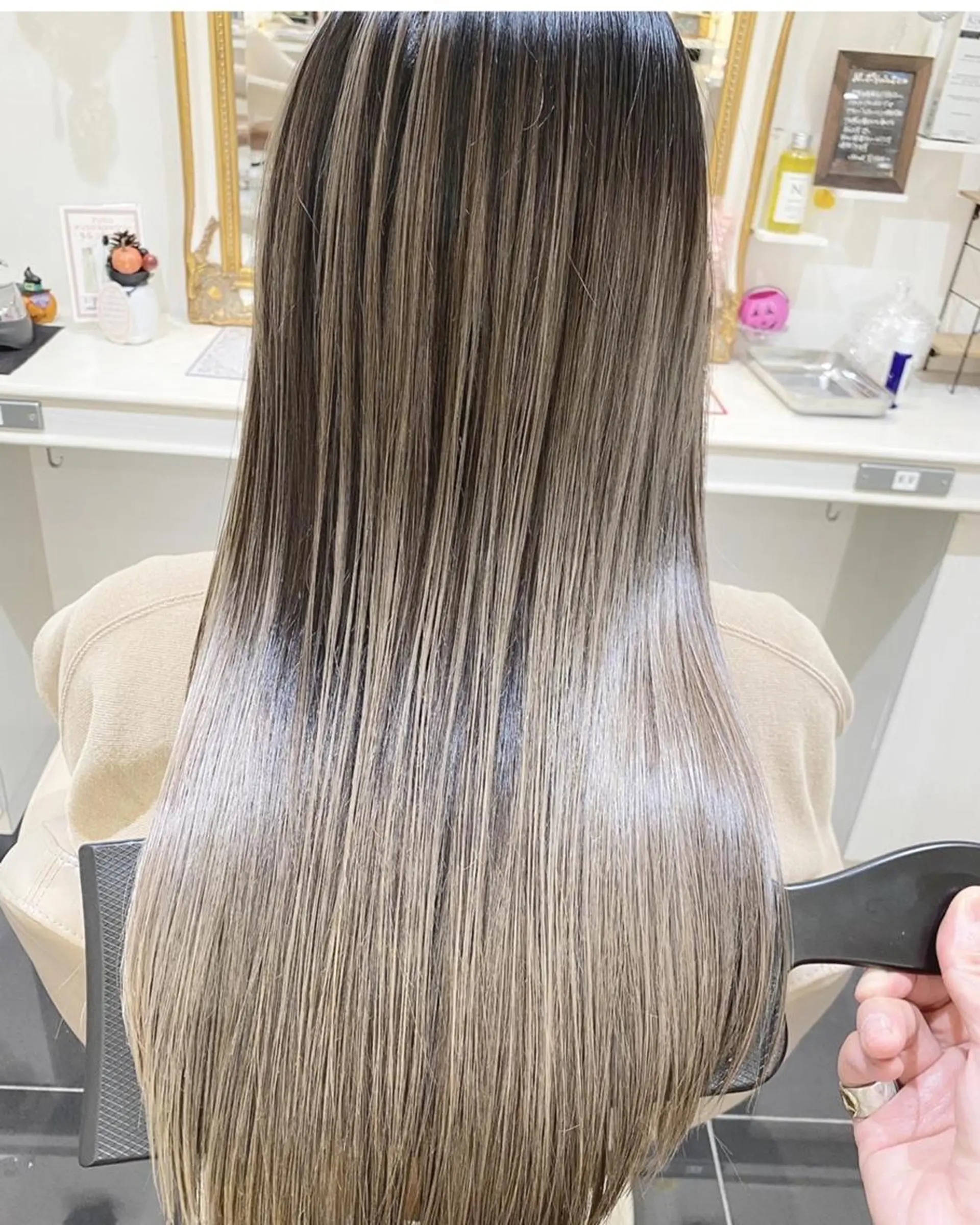 ロング カラー 髪質改善 ヘアカラー トリートメント 高橋凜/髪質改善/ 縮毛矯正/カラーのヘアスタイル