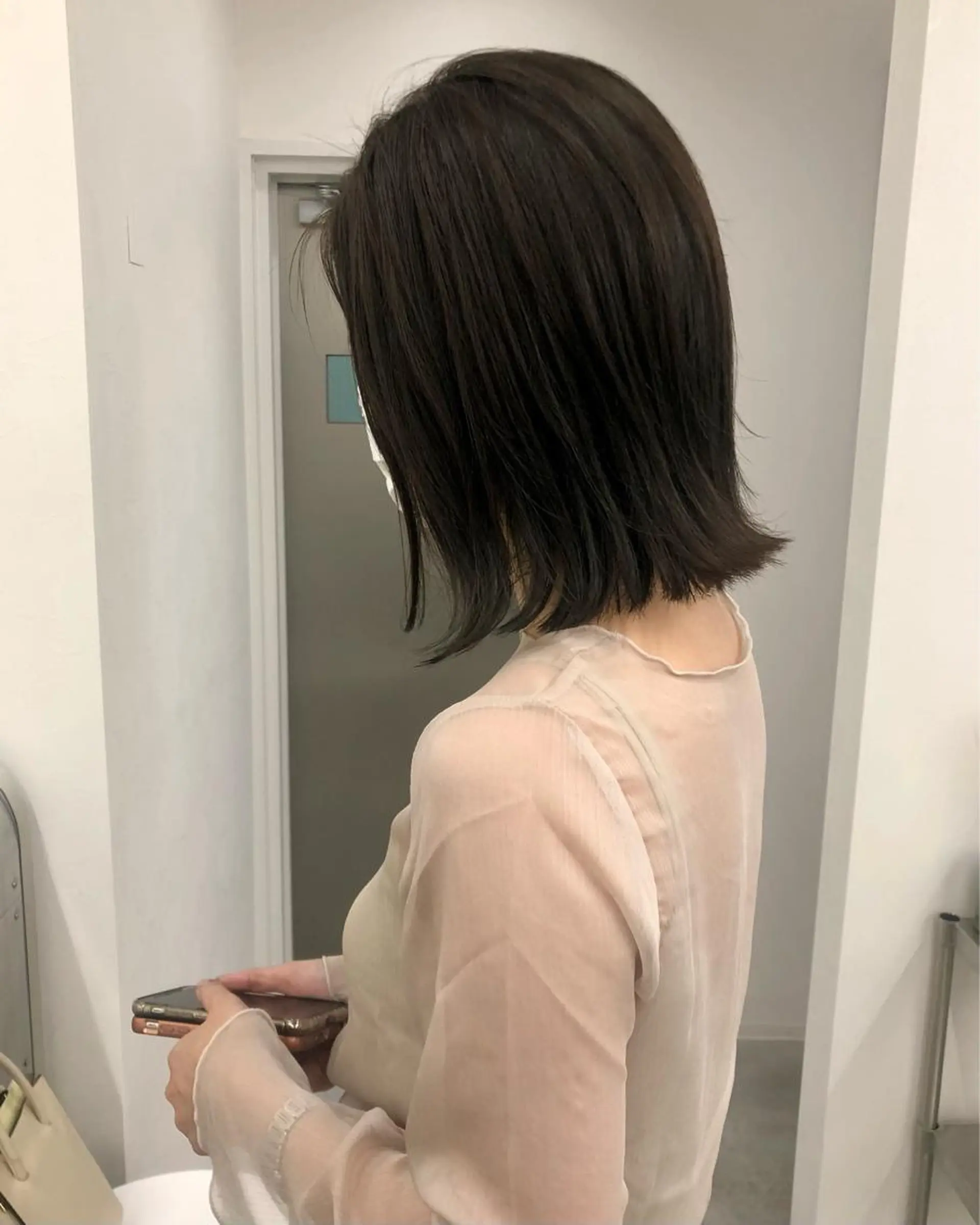 ミディアム カラー ショートボブ ブリーチ ケアブリーチ ハイライトカラー ハイトーンカラー カット ヘアカラー KEPKA ヤマグチ 天神 今泉のヘアスタイル