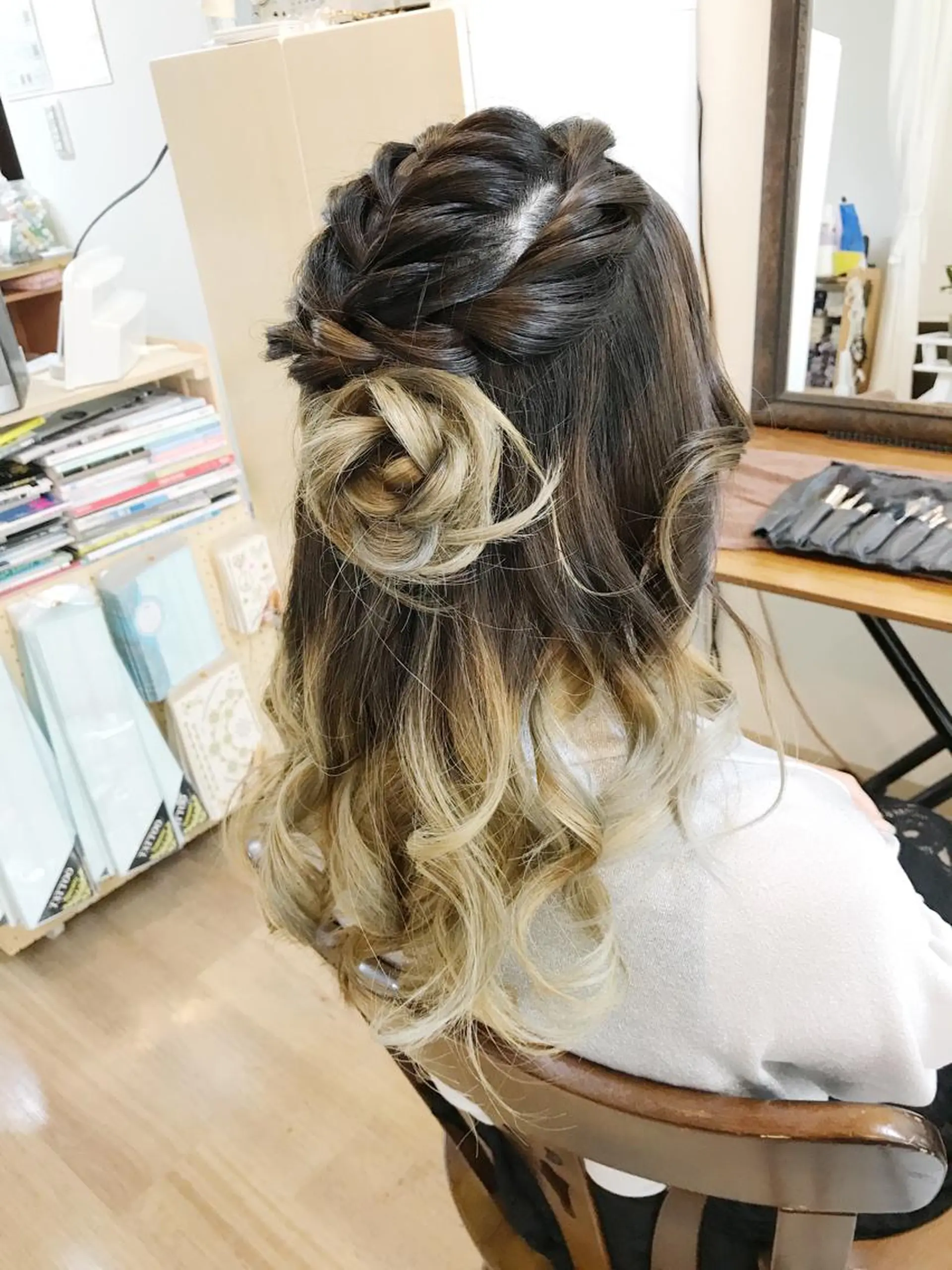 ミディアム ヘアアレンジ マツエク・マツパ 早朝✨ヘアセット 着付け/清水玲歌のヘアスタイル