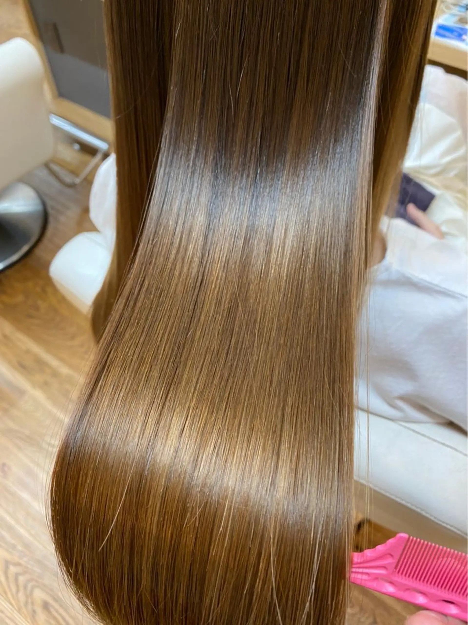 ロング カット 縮毛矯正 奈良 優輝のヘアスタイル