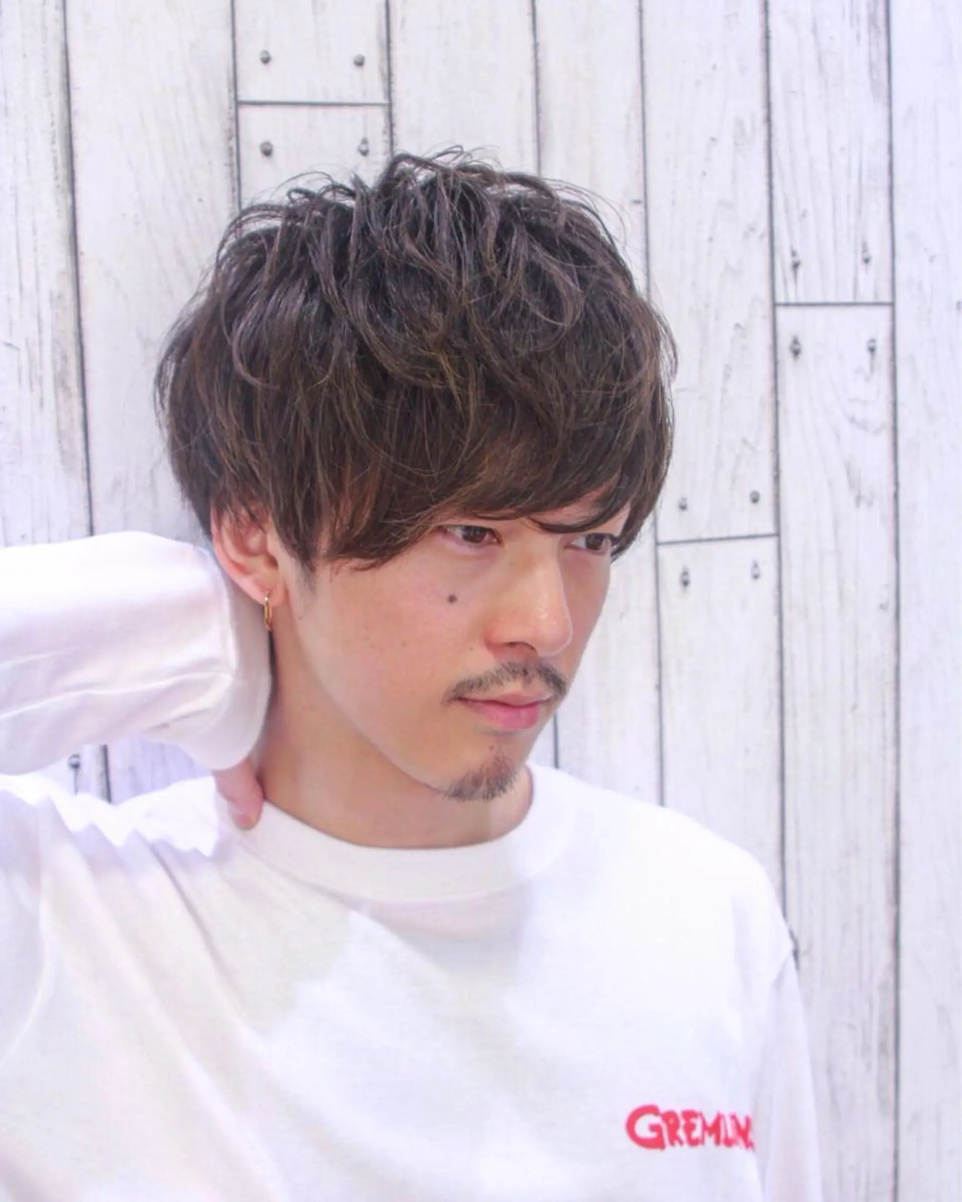 メンズ マッシュ メンズパーマ カット パーマ 🟦メンズパーマ🟦 横浜駅｜小上馬淳司のヘアスタイル