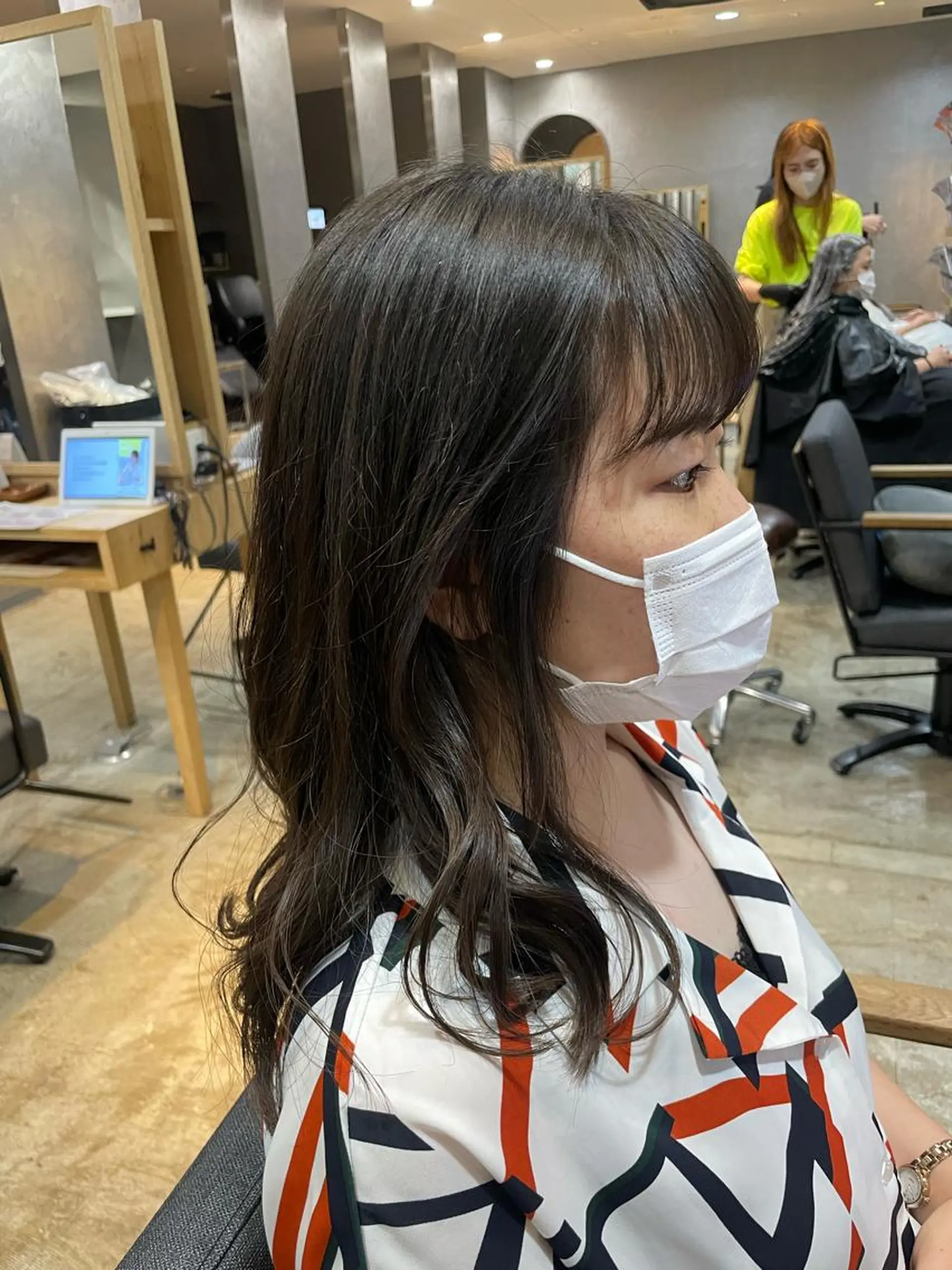 ミディアム カラー ノンダメージサロン/ 豊中/美容室のヘアスタイル