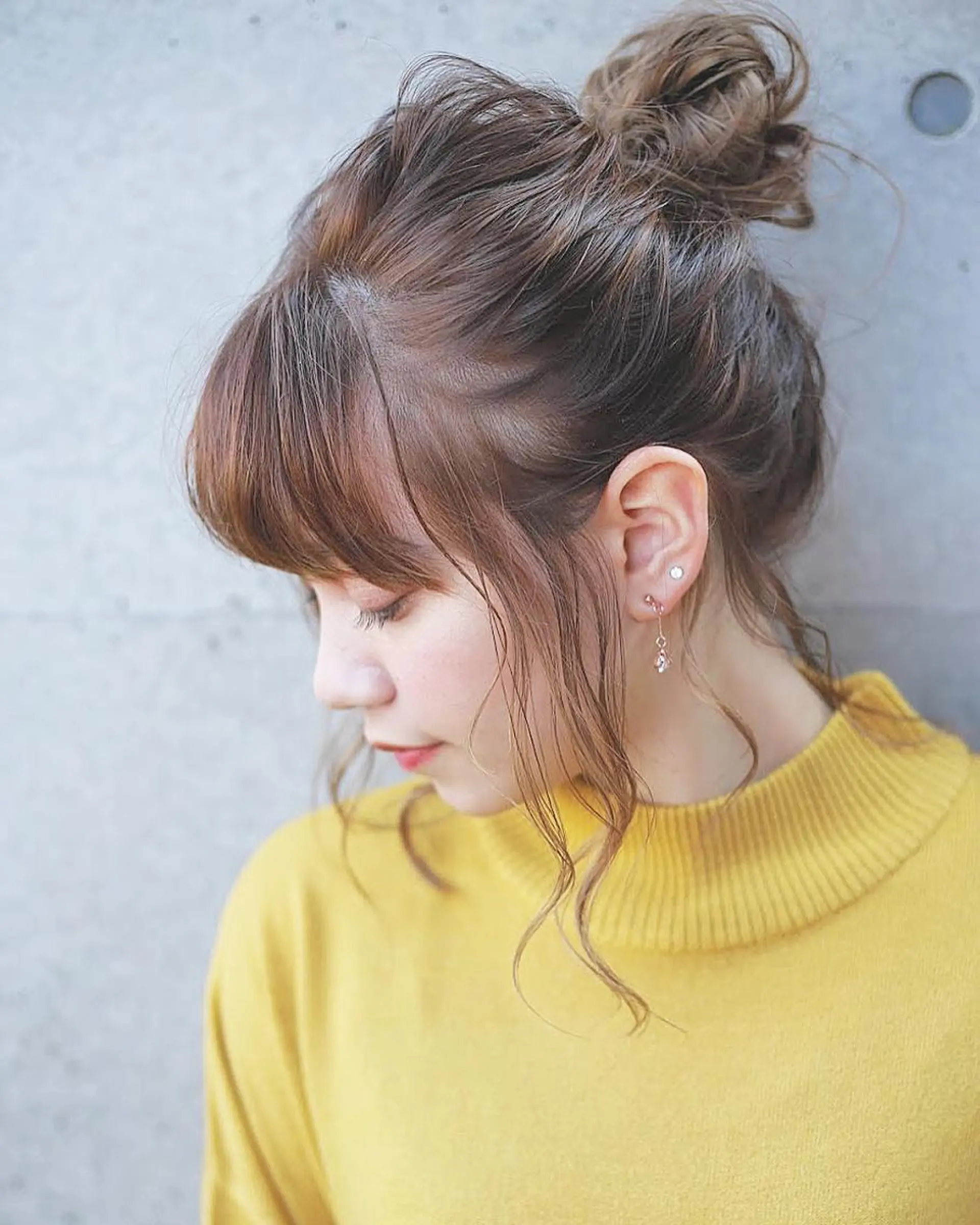 セミロング カラー ヘアアレンジ Satsuki ✂︎♡のヘアスタイル