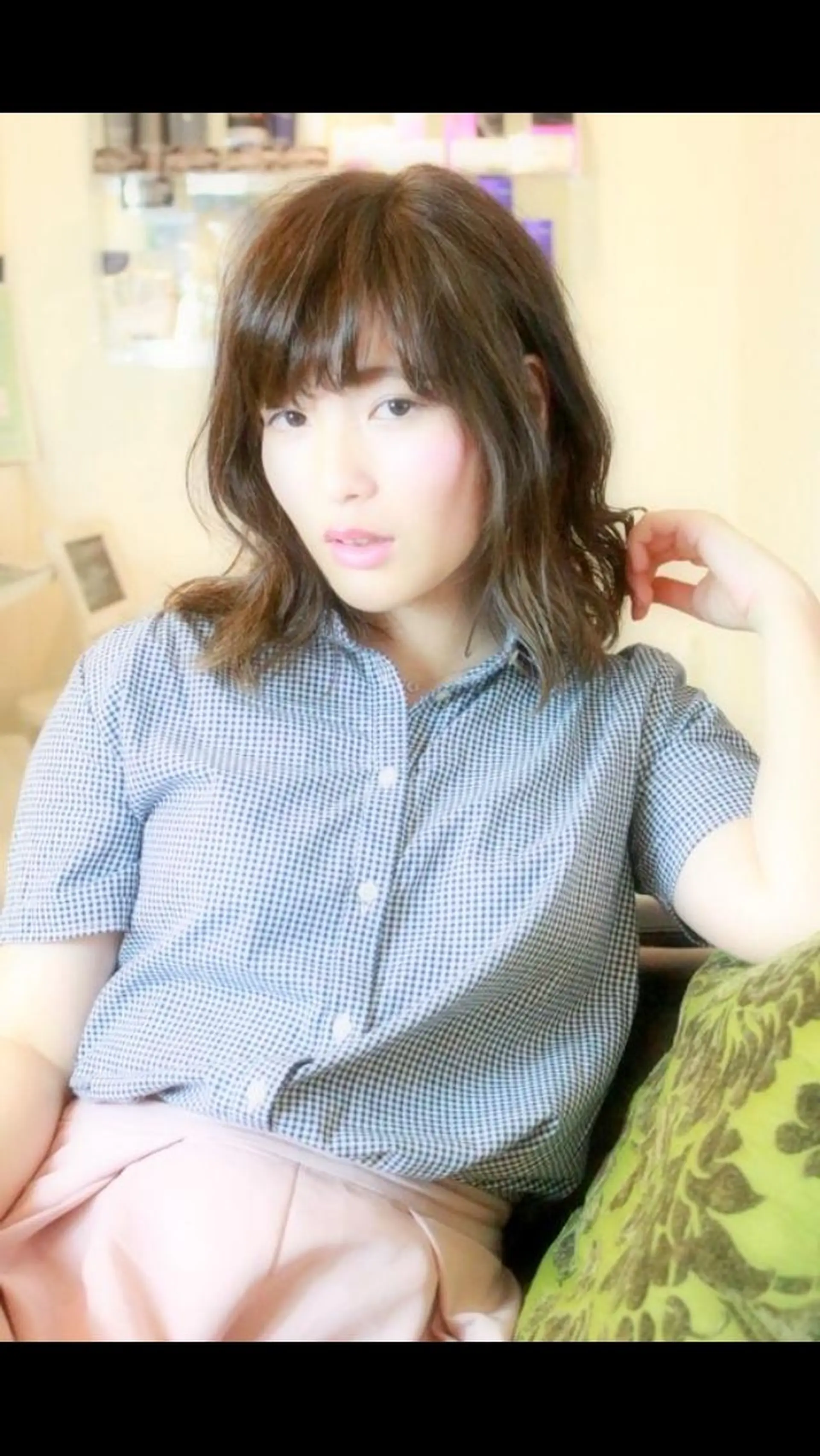 ミディアム 柴田 陽平のヘアスタイル