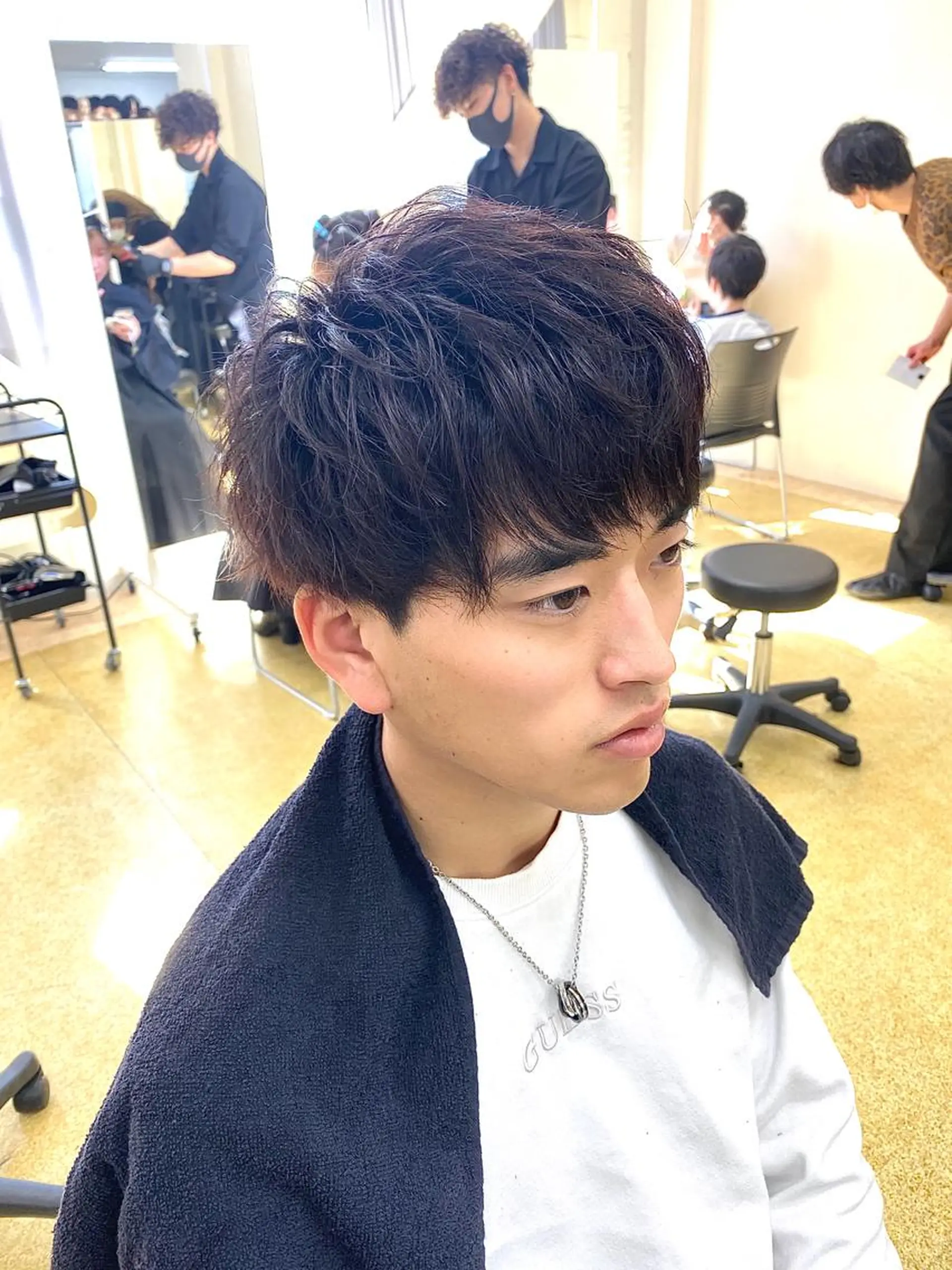 メンズ カット パーマ トリートメント ヘアセット メンズヘア特化 パーマ 縮毛矯正🔷のヘアスタイル