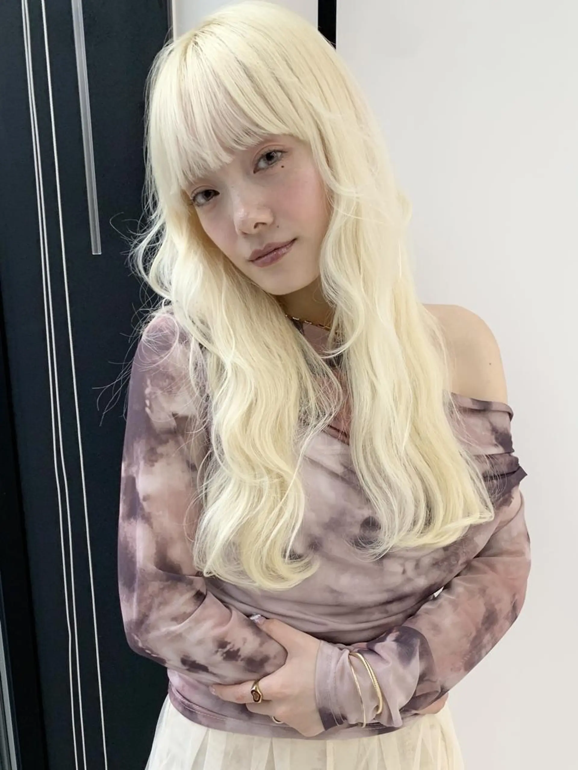 カラー セミロング 及川 淳哉のヘアスタイル