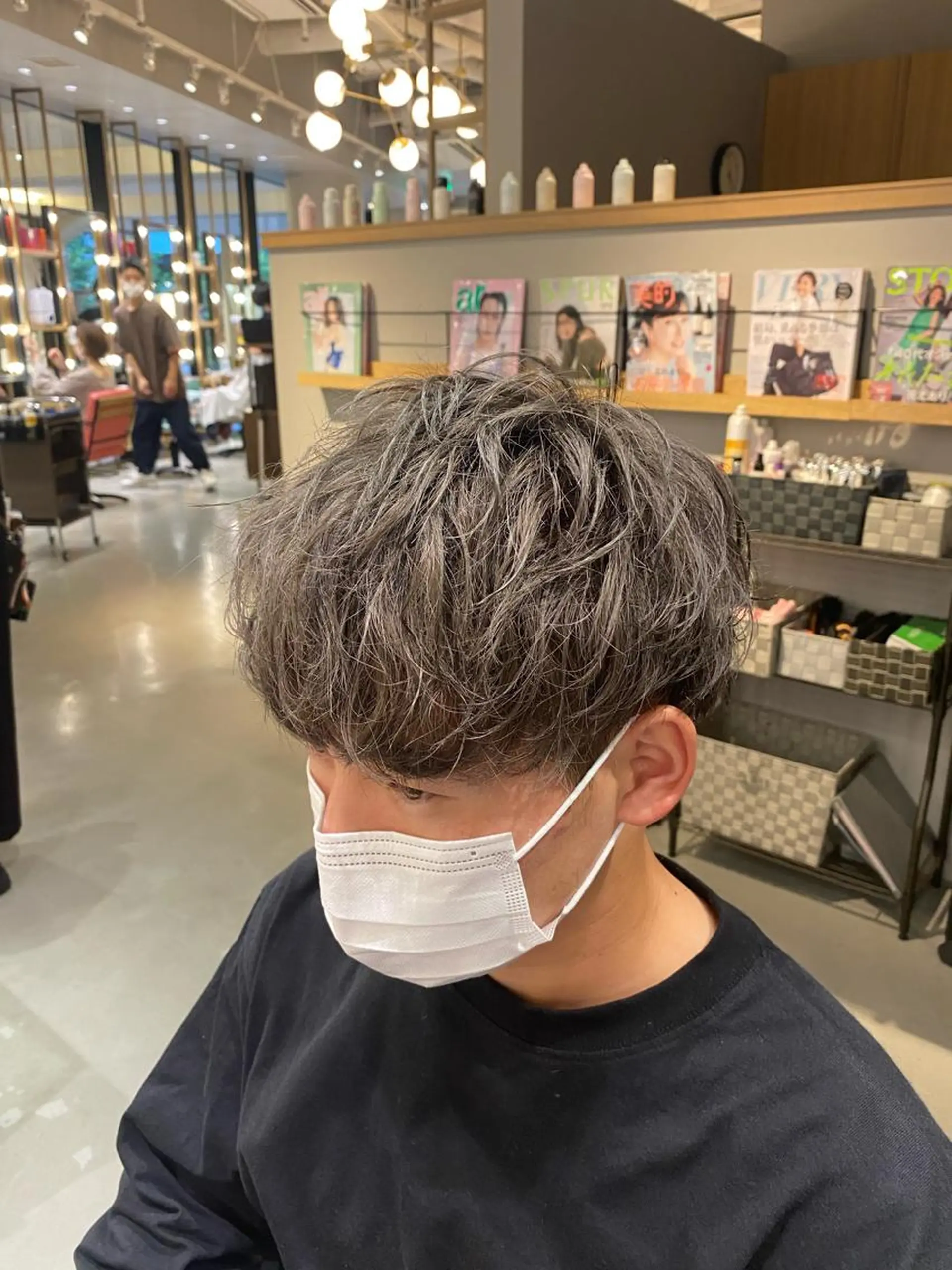 ショート カラー メンズ 梅田茶屋町メンズ 専門美容師 山元一平のヘアスタイル