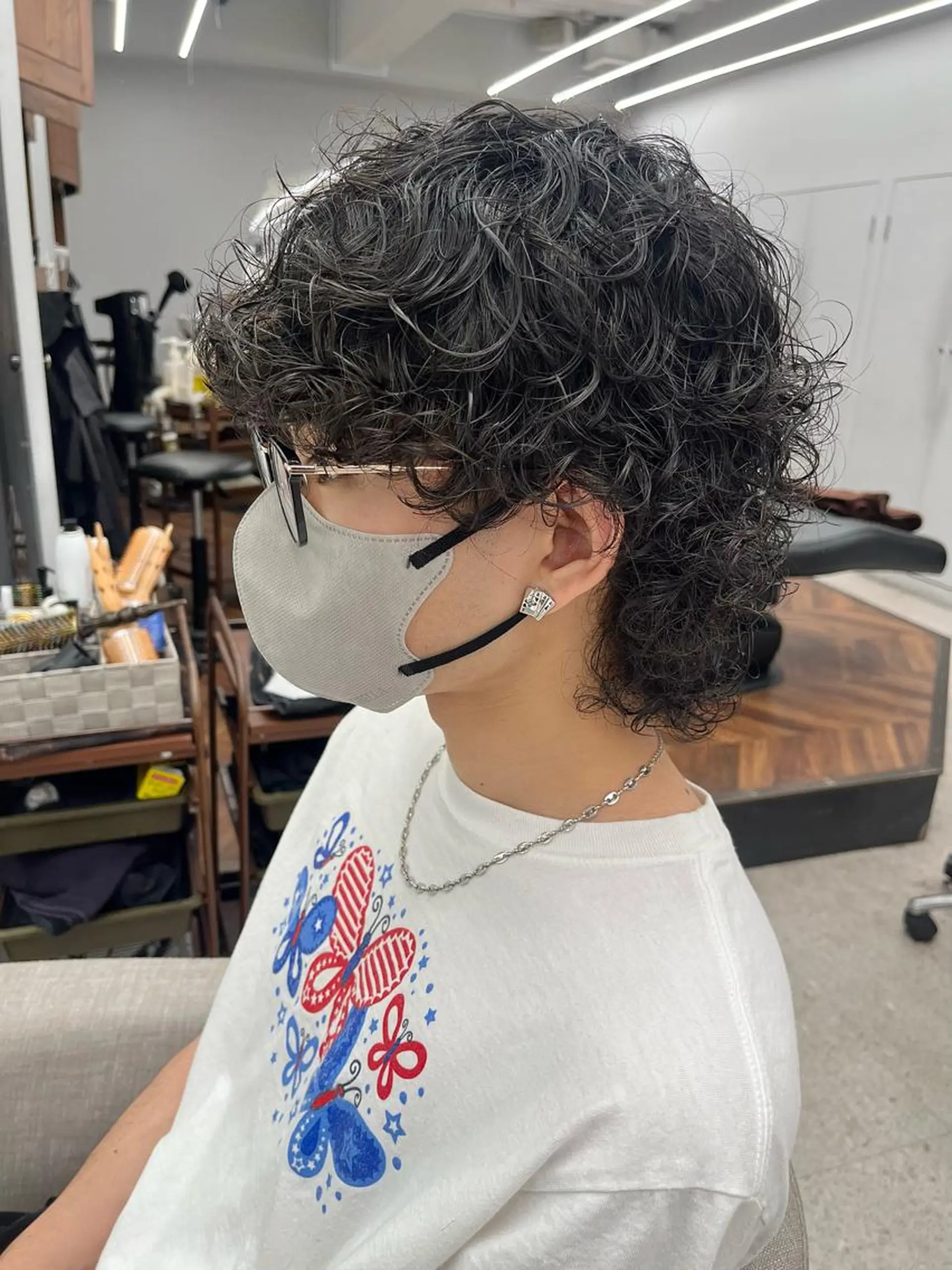 パーマ メンズ カット パーマ 🍐シャドウパーマ メンズ特化/守岡🍐のヘアスタイル