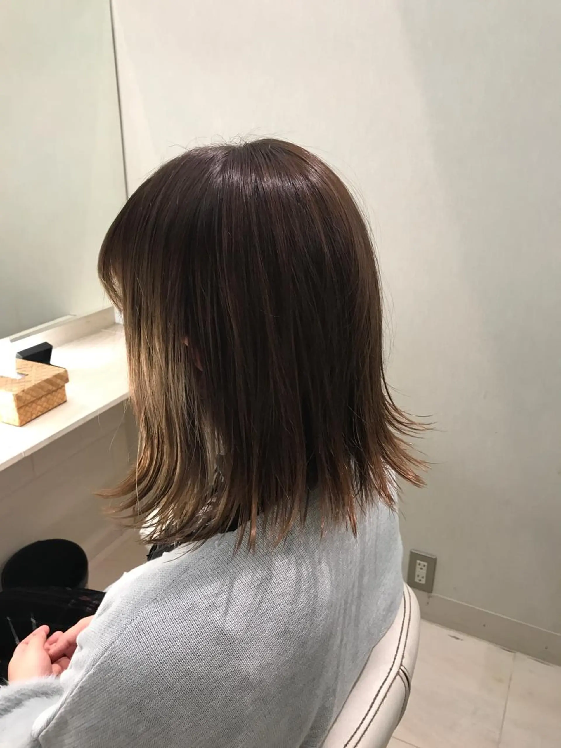 ミディアム カラー 縮毛矯正 カット パーマ トリートメント 【大人艶カラー🌿】 中畑リョウのヘアスタイル