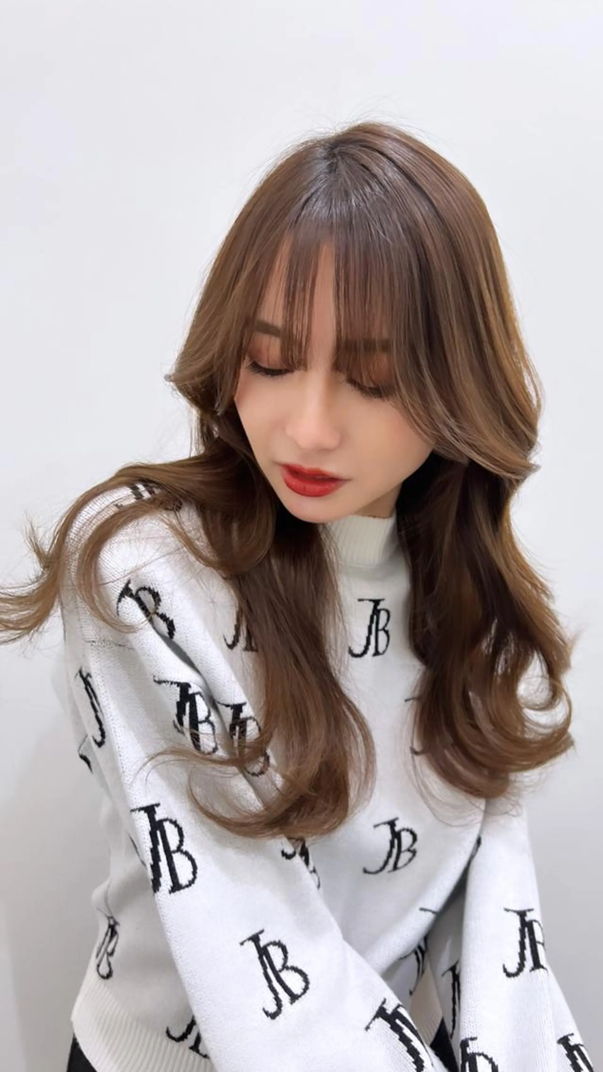 ロング カラー ヘアアレンジ 艶カラー/髪質改善 顔まわり/内藤 輝のヘアスタイル