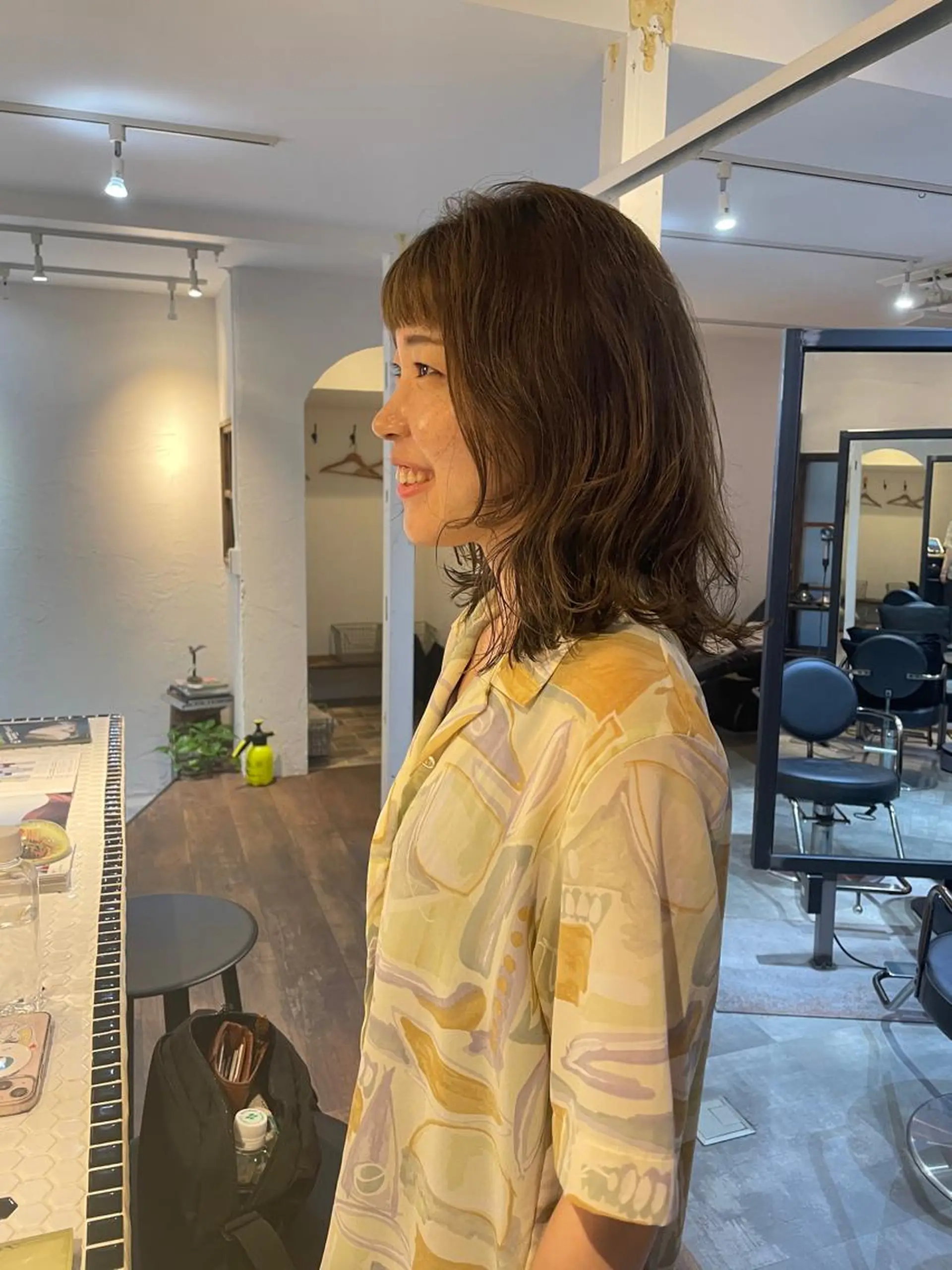 ミディアム カラー 高橋 愛美のヘアスタイル