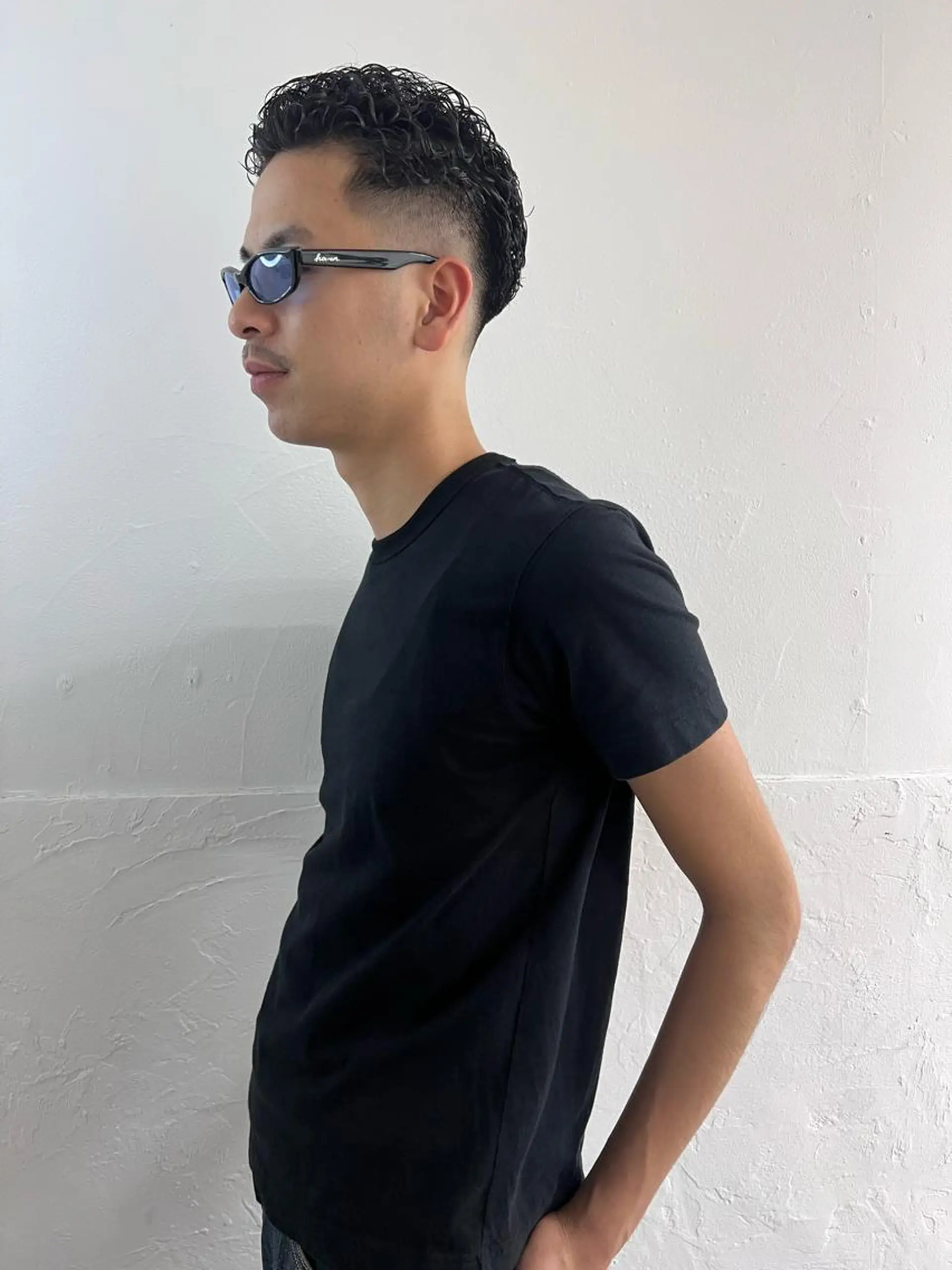 ショート パーマ メンズ カット パーマ ラフショートブリー チカラー⚡️リュウジのヘアスタイル