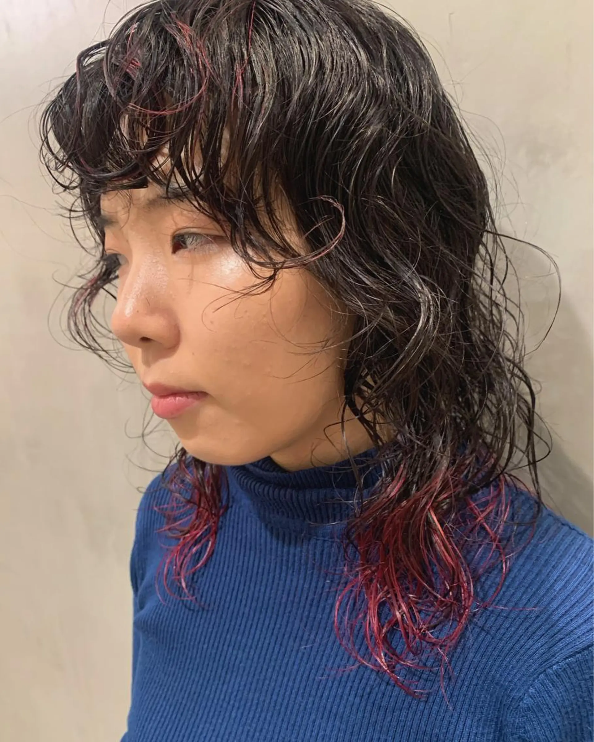 ミディアム カラー パーマ カット パーマ トリートメント 優作 〜圧倒的信頼〜のヘアスタイル