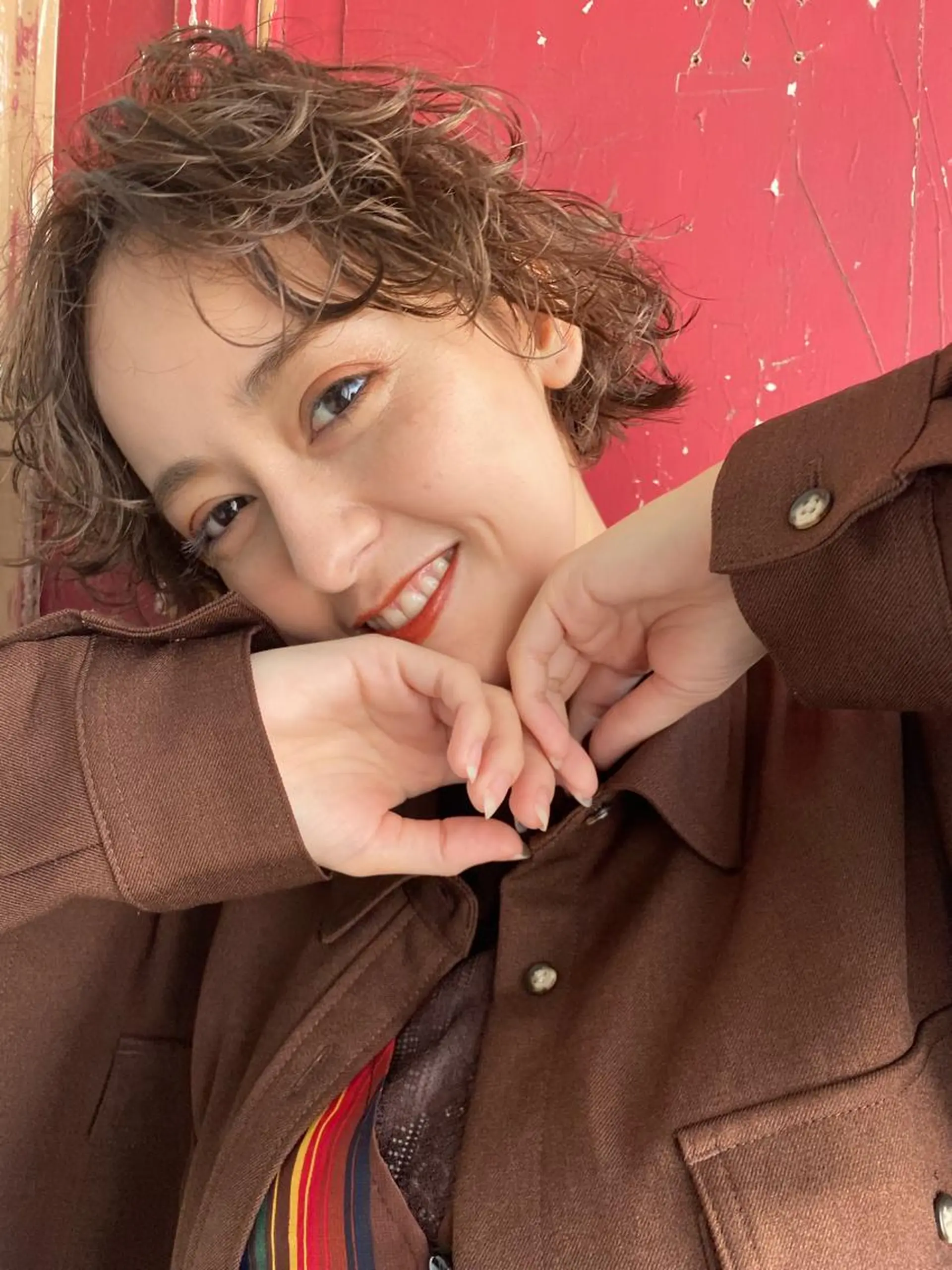 ショート カラー パーマ iizuka akiのヘアスタイル