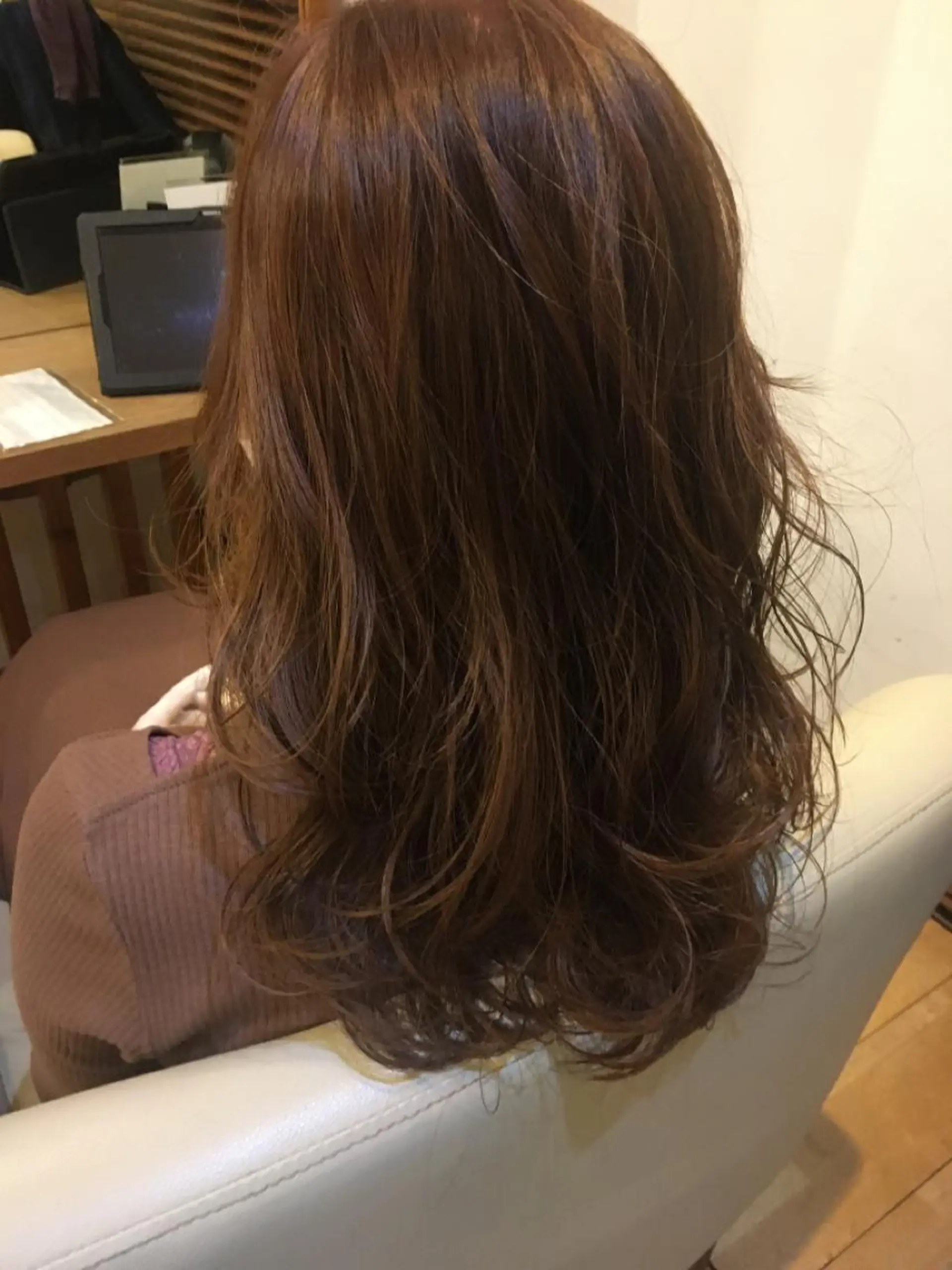 ロング カット ヘアカラー ヘッドスパ 平 一裕のヘアスタイル