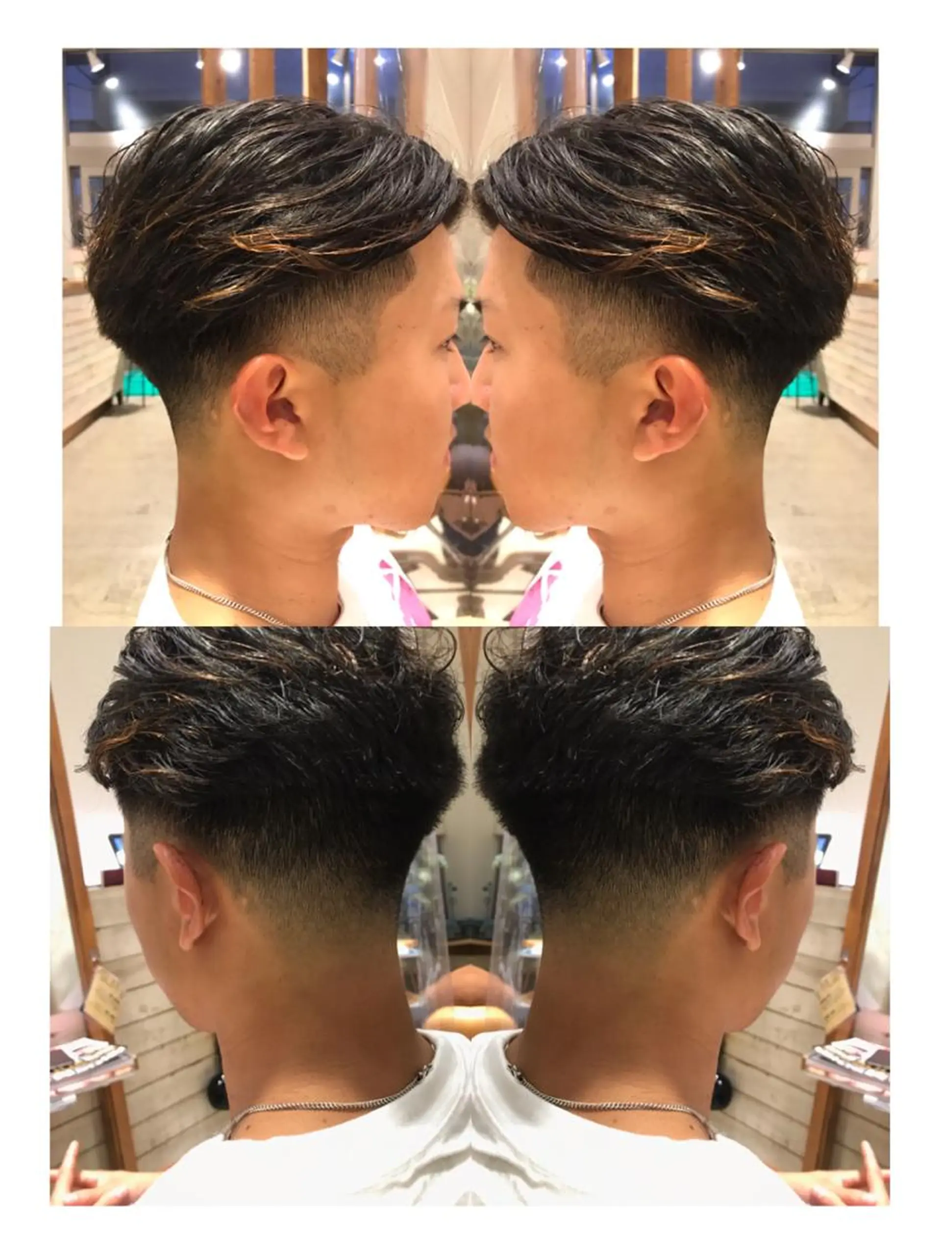 ショート メンズ フェードカット スキンフェード /本物の髪質改善/ 古川新のヘアスタイル