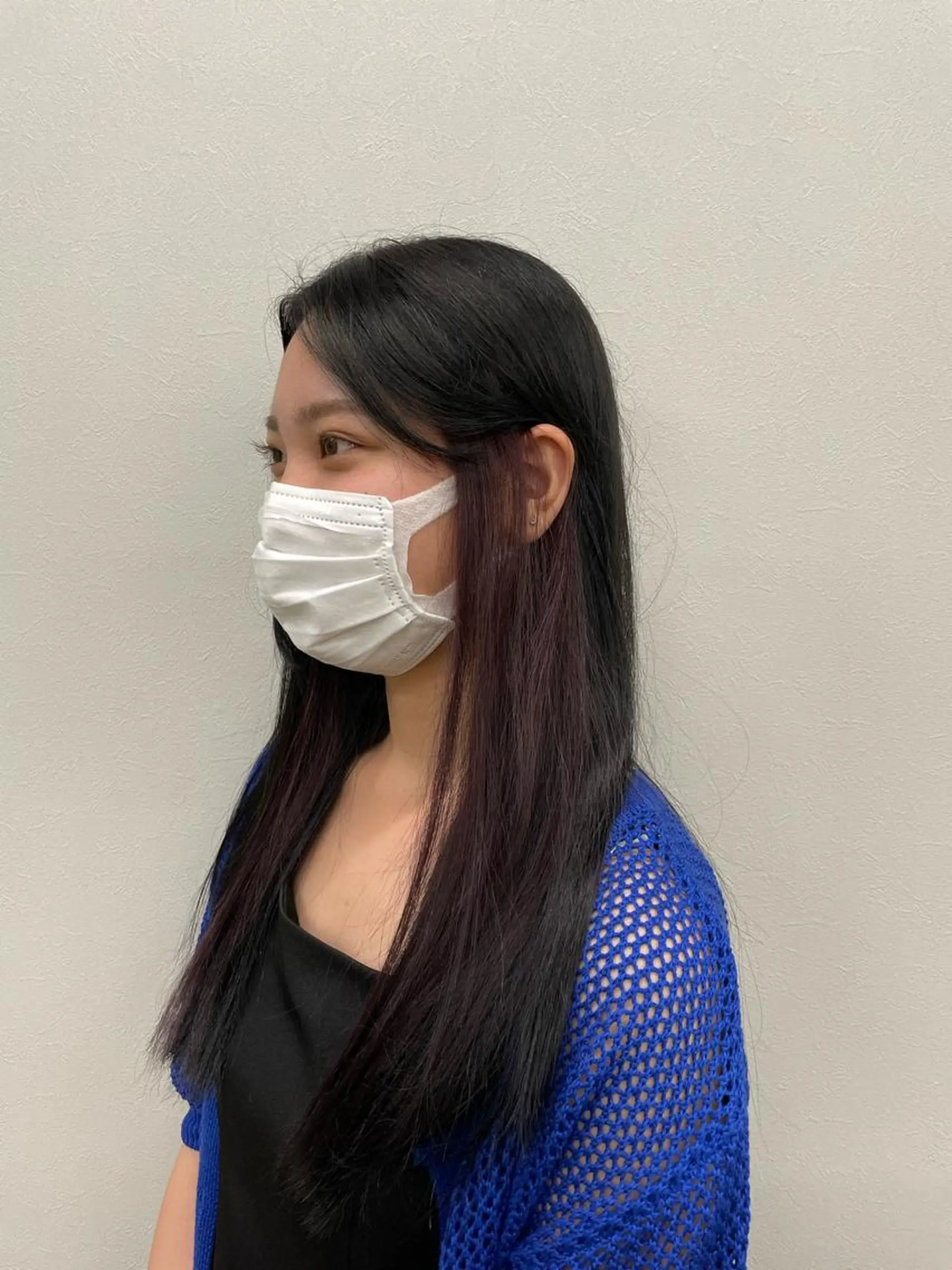 ロング カラー パープルカラー ヘアカラー けいと髪質改善 全年齢リピート多数のヘアスタイル